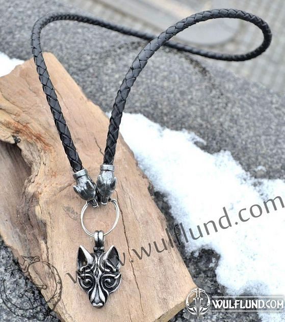 UNISEX Large Pewter Star of David on Heavy Braided Leather Necklace
