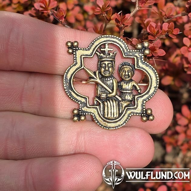 Mittelalterliche Feder Brosche 2in1 - Gotische Hutnadel & Haarspange 10x4cm