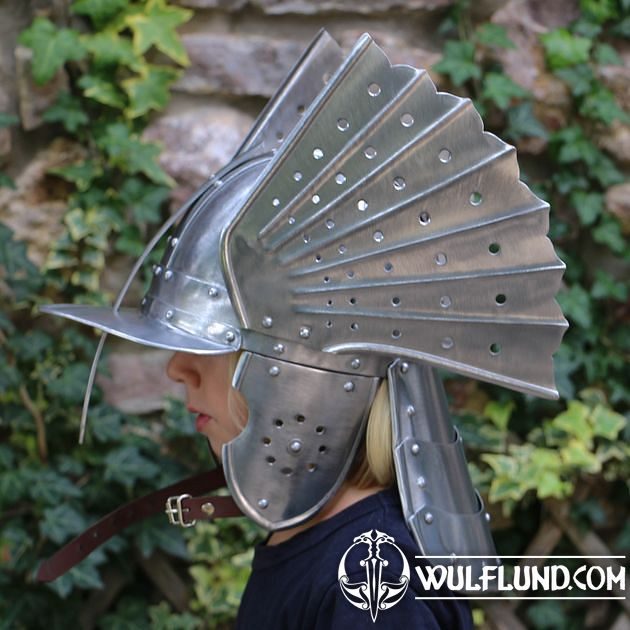 Child Polish Winged Hussar Helmet Armoury for Children Armour Wulflund