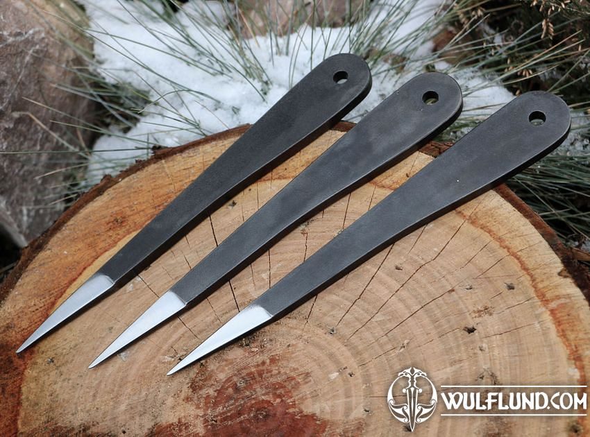 TOP DOG THROWING KNIVES, set of 3 Drakkaria Throwing knives Throwing
