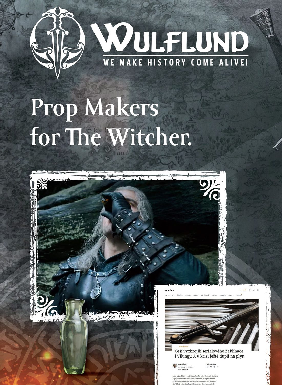 Geralt of Rivia - glass