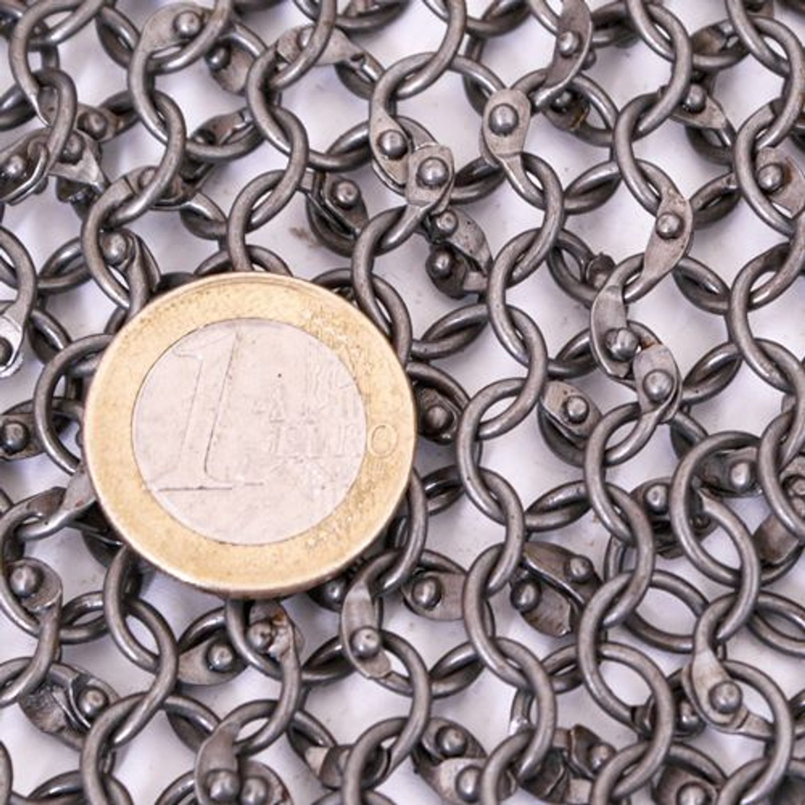 Legging D'armure Médiévale Mailles 8mm Avec Rivets - Reproduction Acier, Taille Sur Mesure