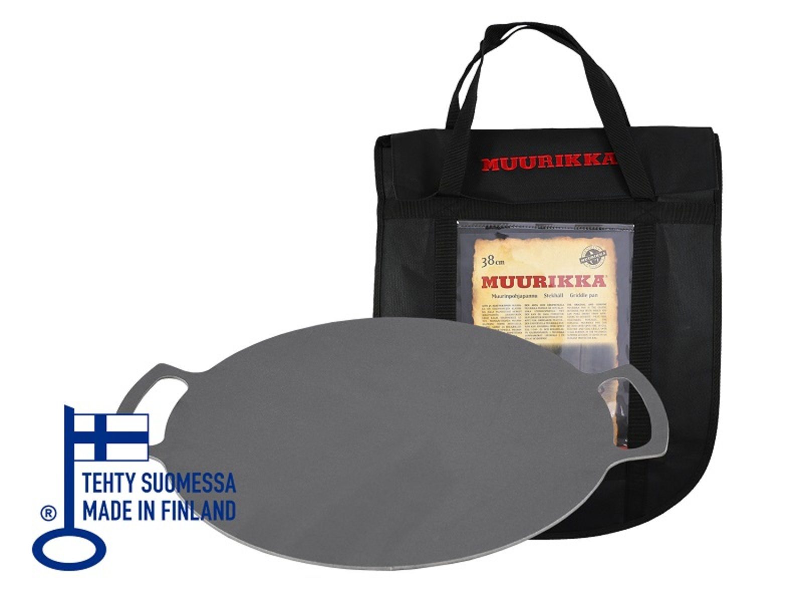 Griddle Pan 38 cm with legs Muurikka, Finland Wulflund
