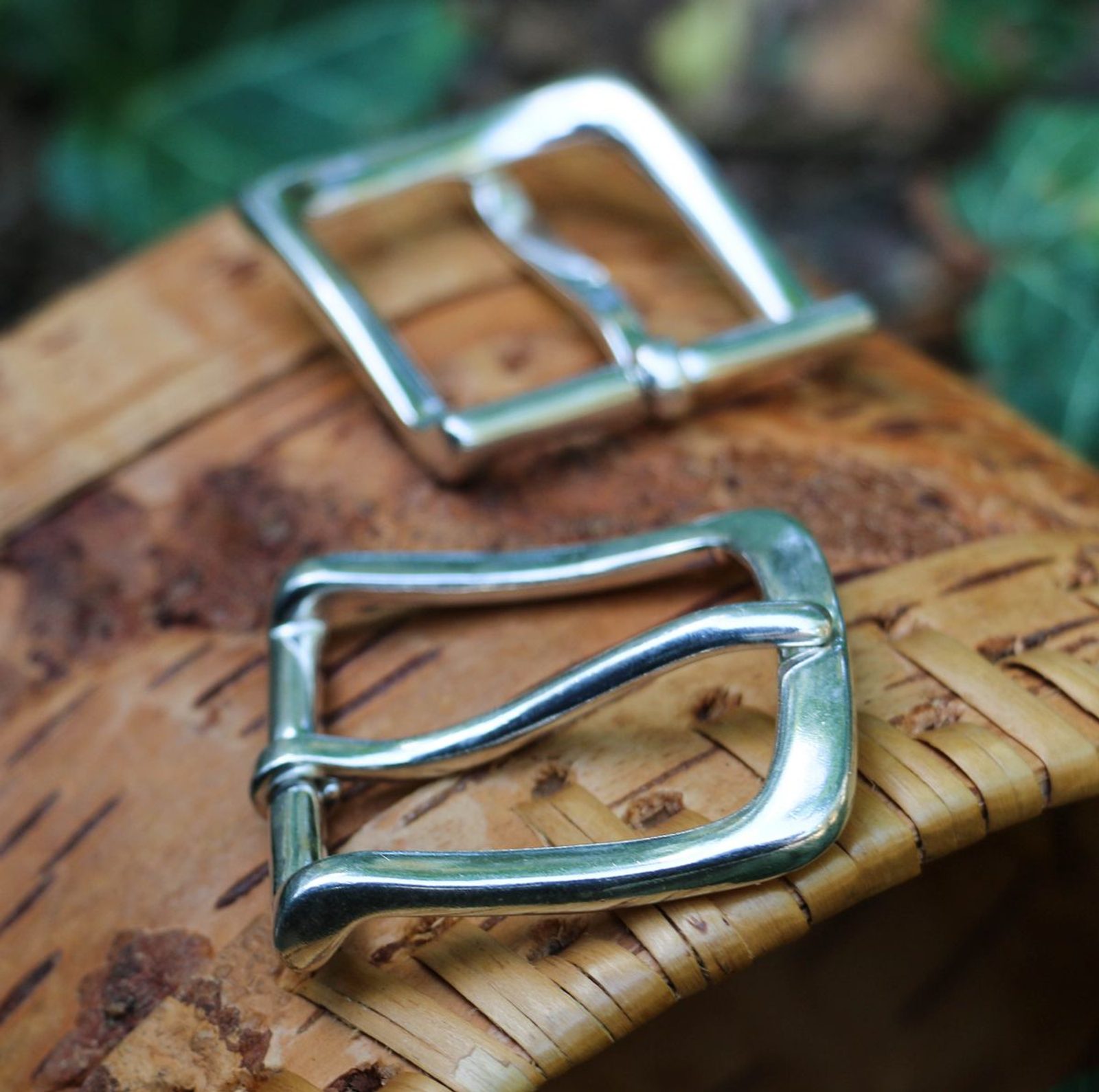 Luxury Buckle for Executive Belts, silver Wulflund