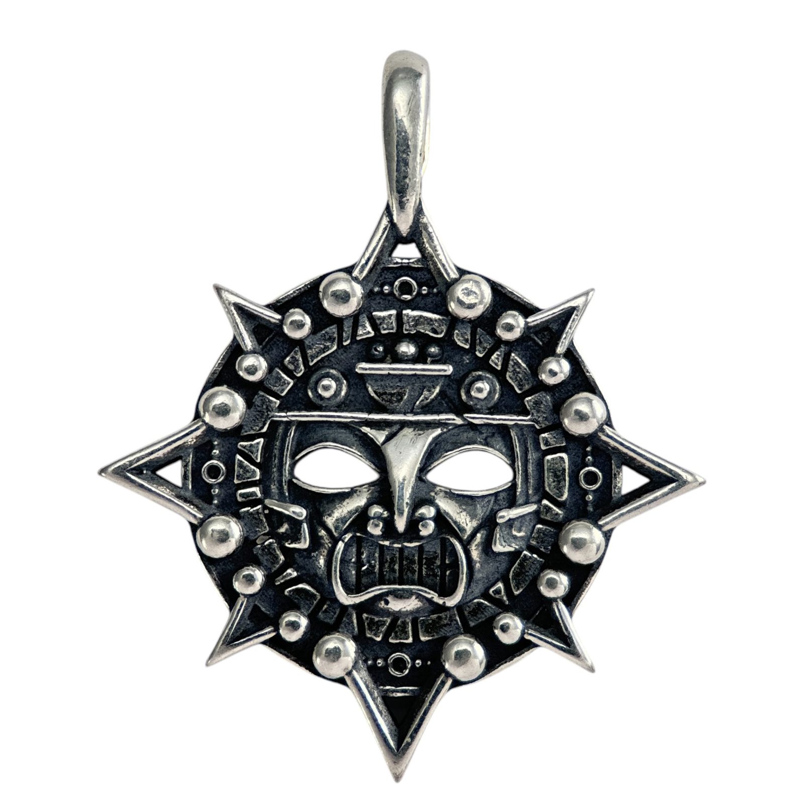 AZTEC MASK, pendant, silver 925 Wulflund