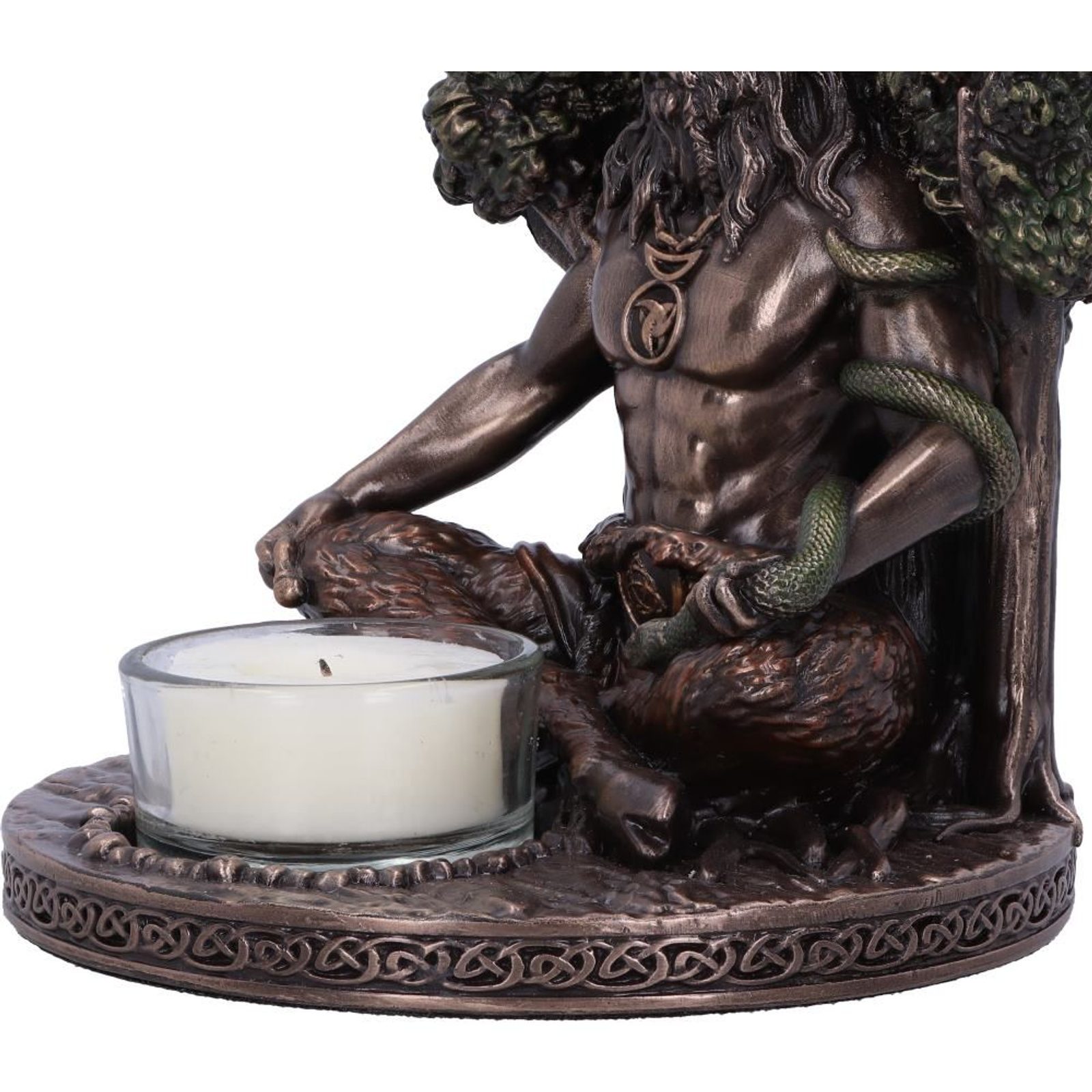 Cernunnos Bronze Tealight Holder 13.5cm