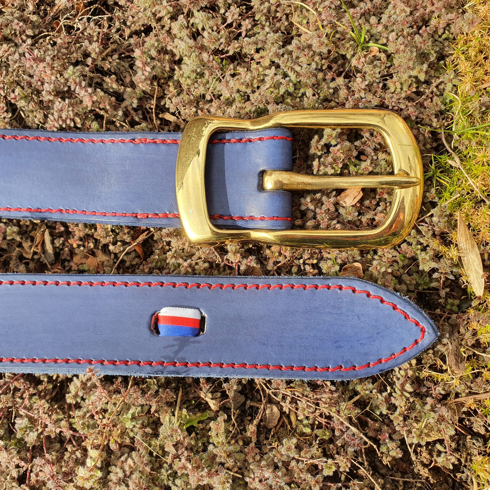 CZECH TRICOLOR, luxury leather belt Wulflund display picture 2