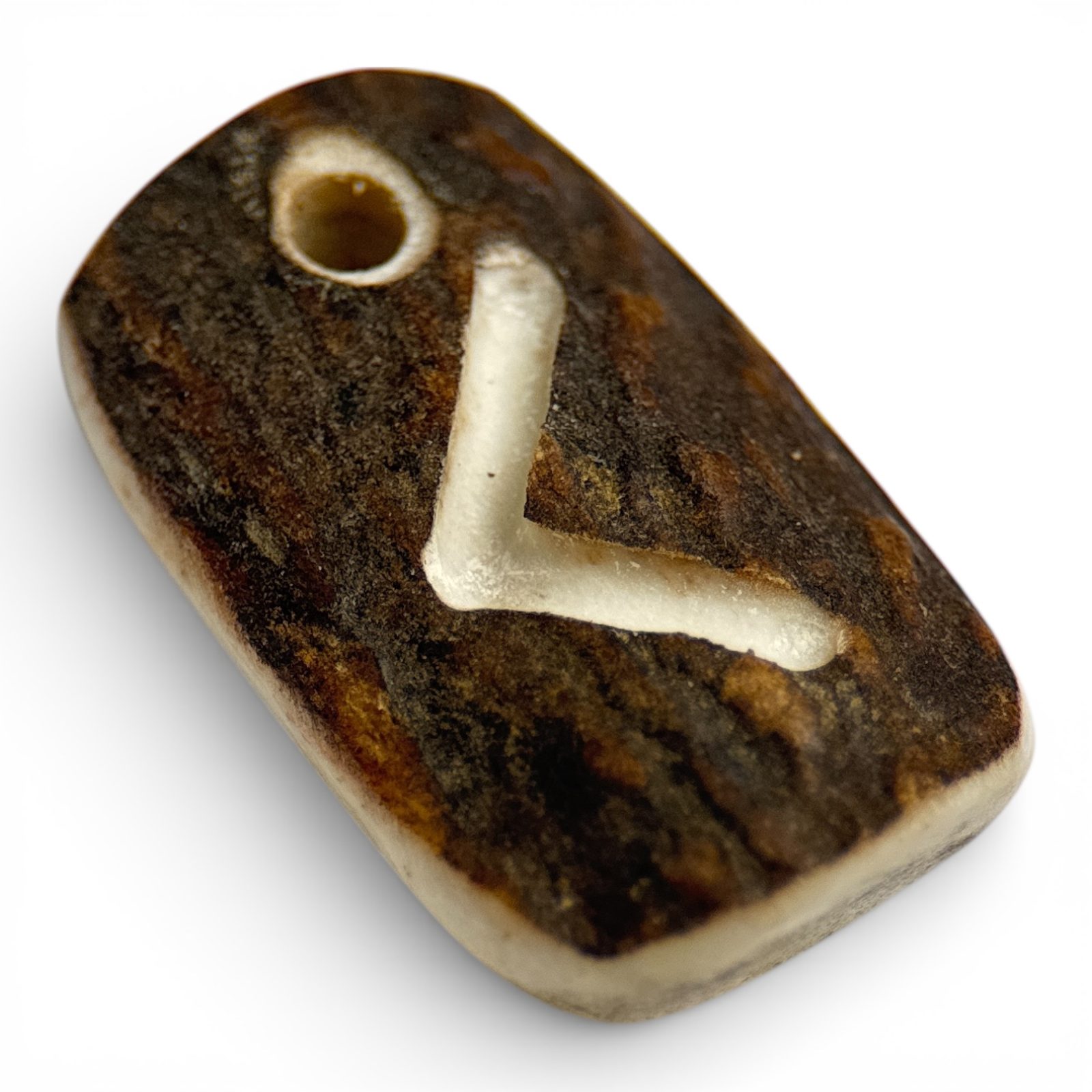 KENAZ, deer antler rune pendant Wulflund