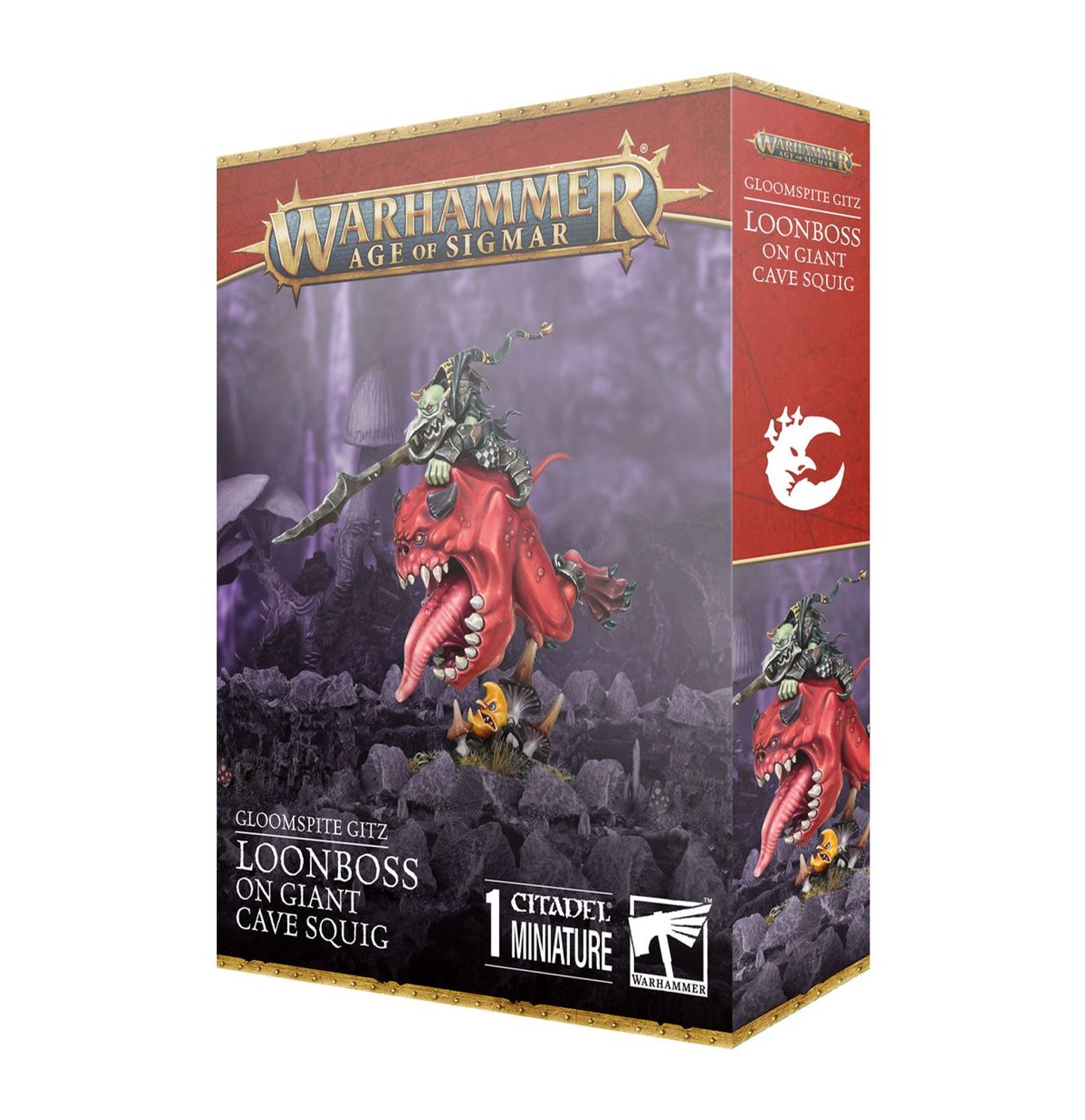 Warhammer AoS - Gloomspite Gitz Loonboss sur Giant Cave Squig pour Warhammer AoS - Gloomspite Gitz Loonboss sur Giant Cave Squig pour