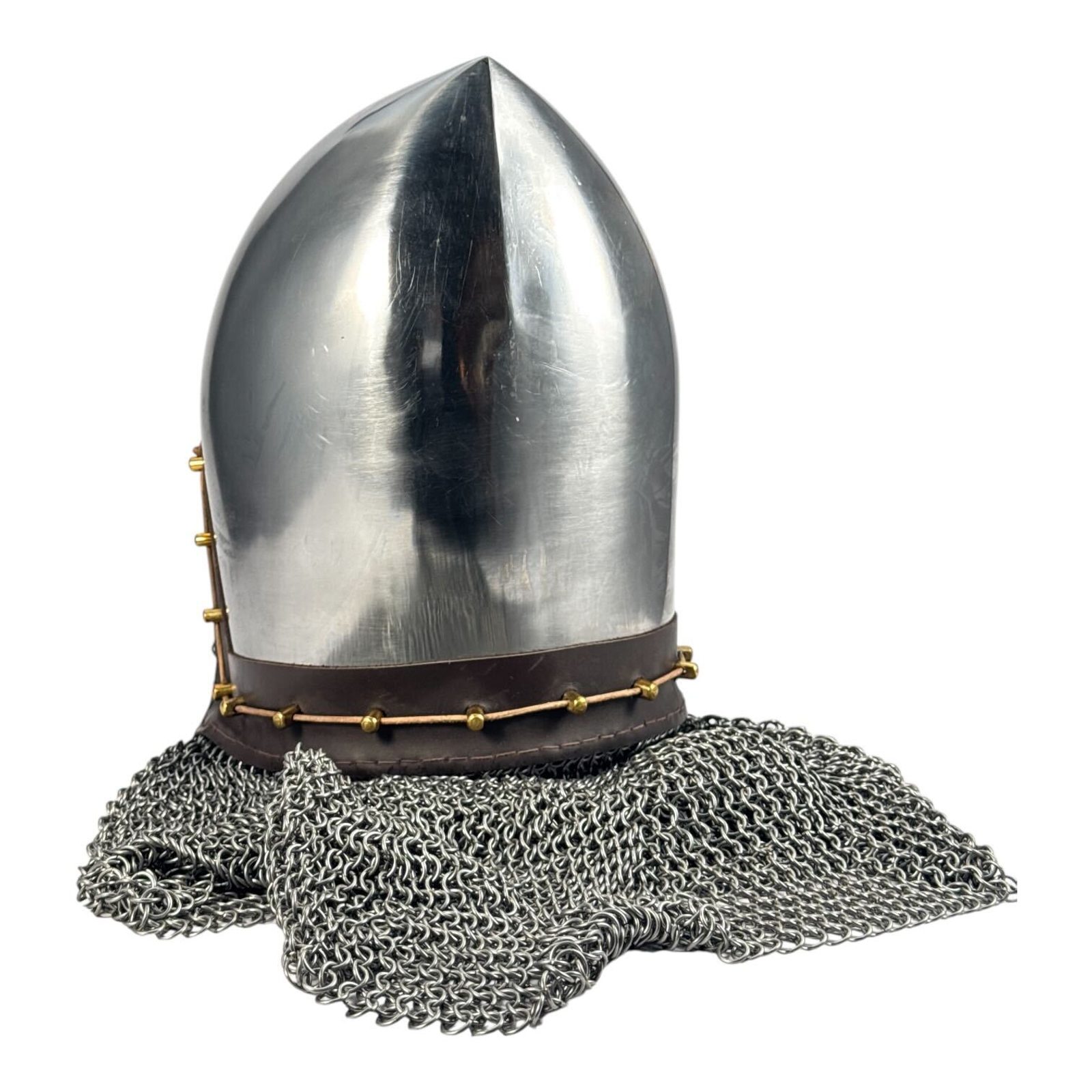 Bascinet Helmet with Aventail, 2 mm steel Wulflund
