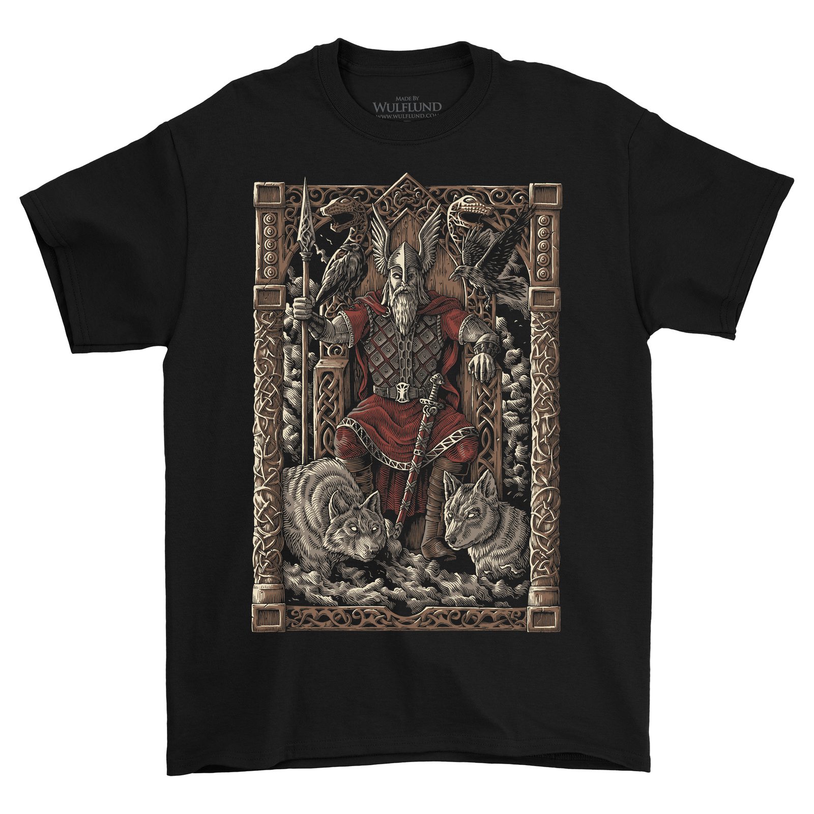 OneWayTshirts Viking Odin T-Shirt - Norse Mythology Thor Ragnarok Loki - Men's Cotton