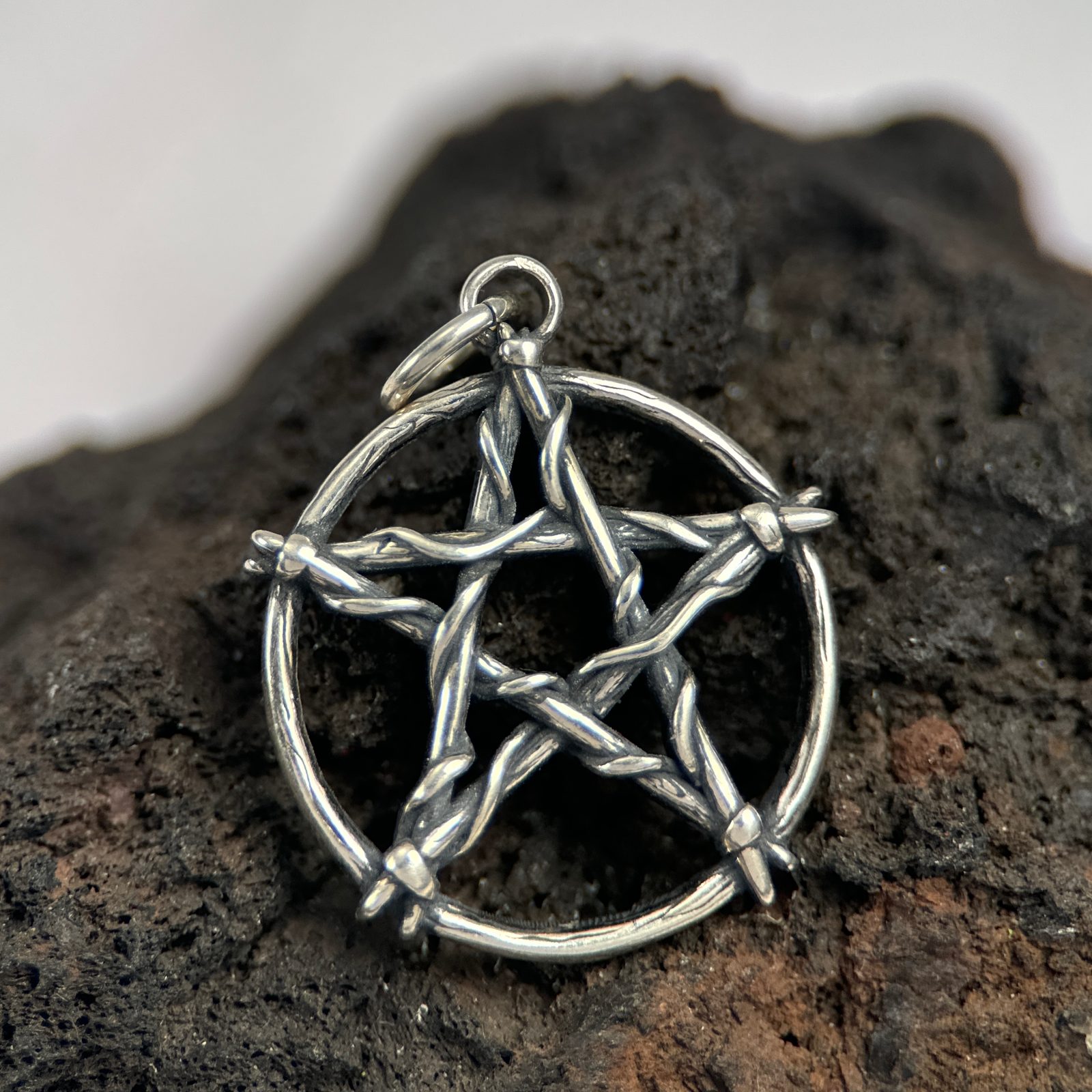 PENTAGRAMM-Anhänger, Silber Drakkaria Anhänger - Schmuck, Silber Silber