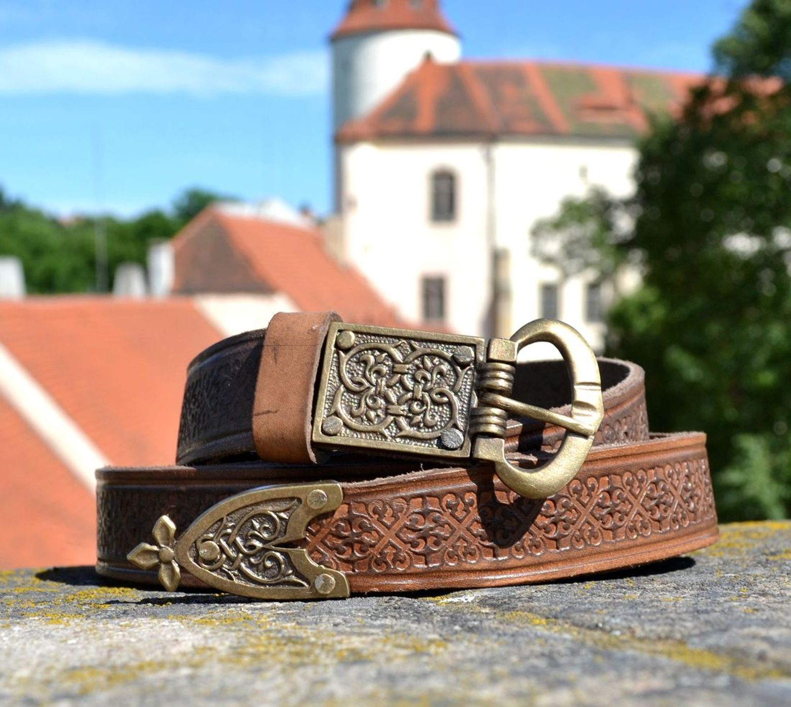 Deluxe Medieval Leather Belt Wulflund