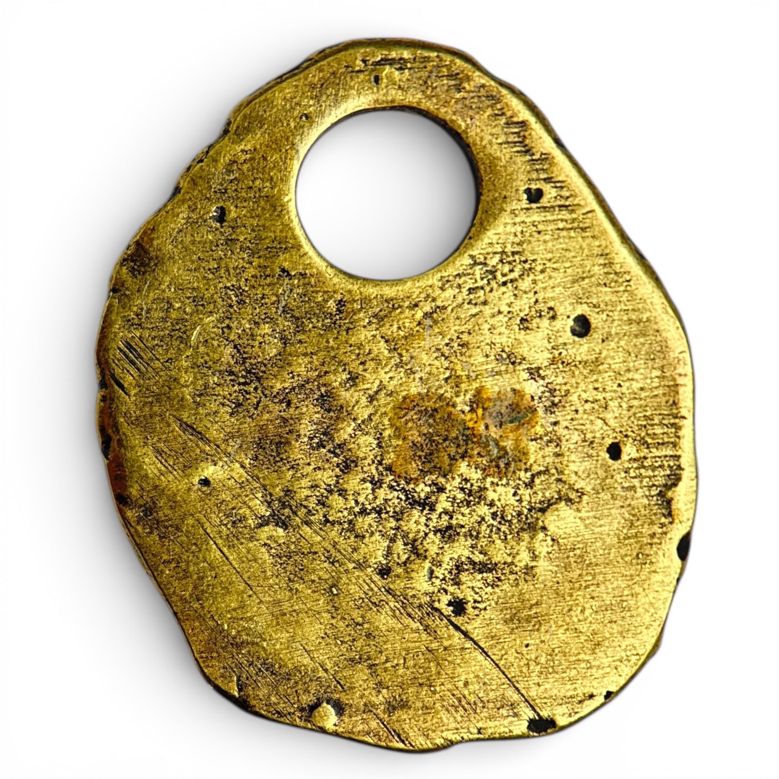 KENAZ - Rune Pendant antique brass Wulflund
