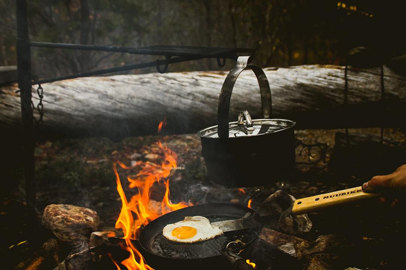 MUURIKKAフライパン Campfire cooking pot with lid 2.3 L Muurikka, Finland Wulflund