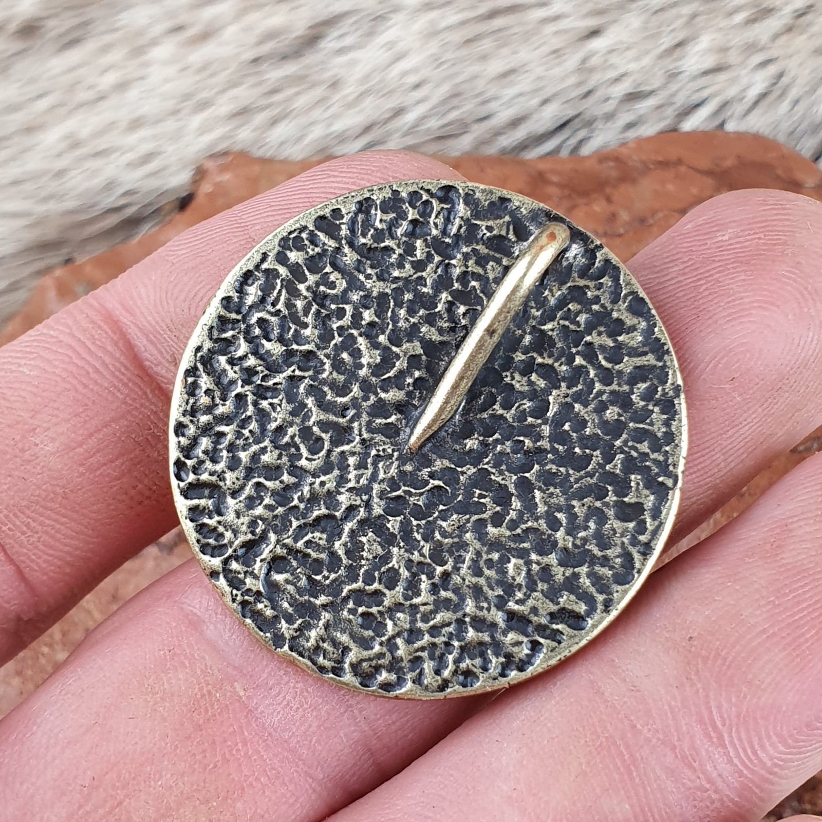 Handgefertigter Indianer Aufnäher Mit Rosetten-Medaillon - 4 Richtungen Muster