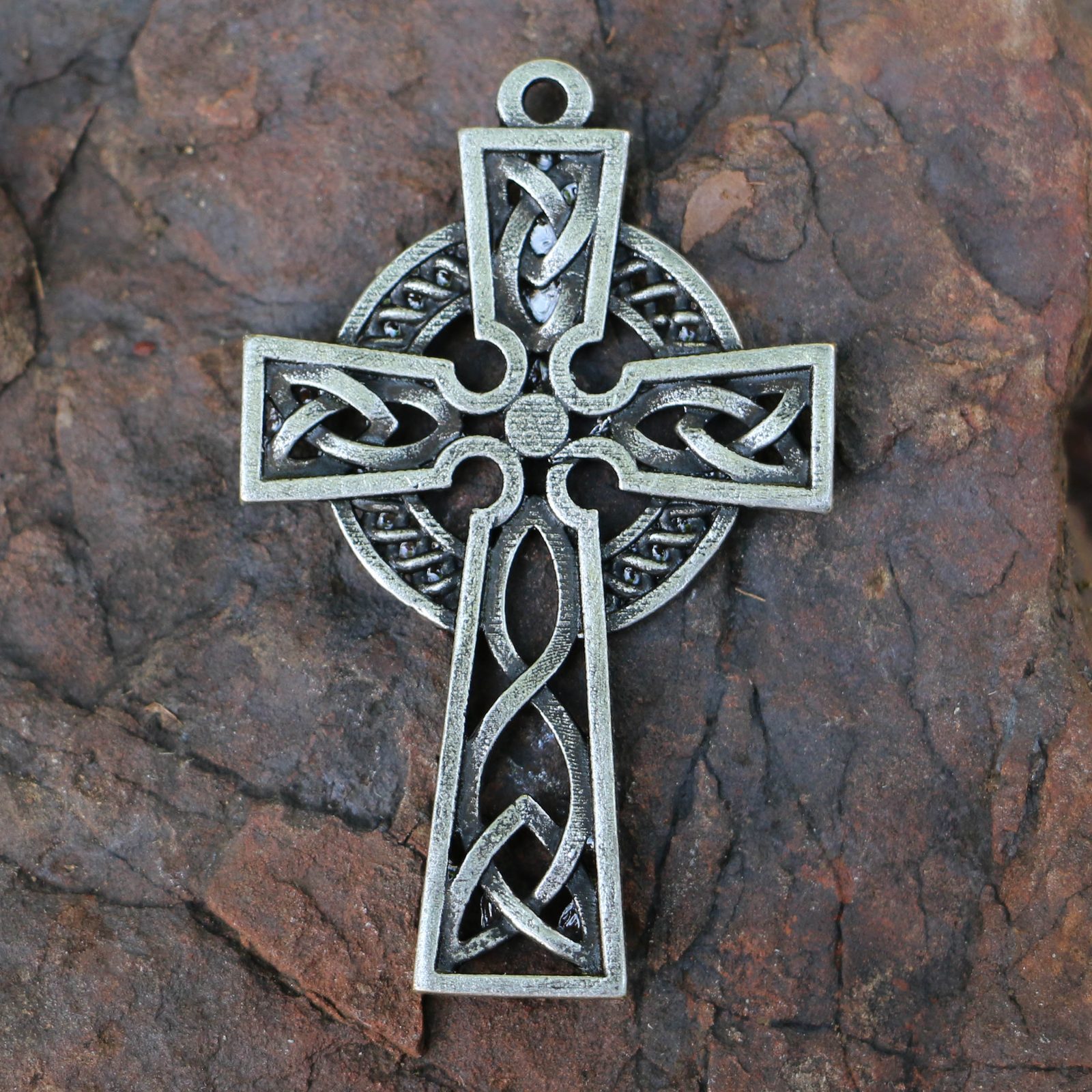 CELTIC CROSS AMULET, zinc alloy Wulflund