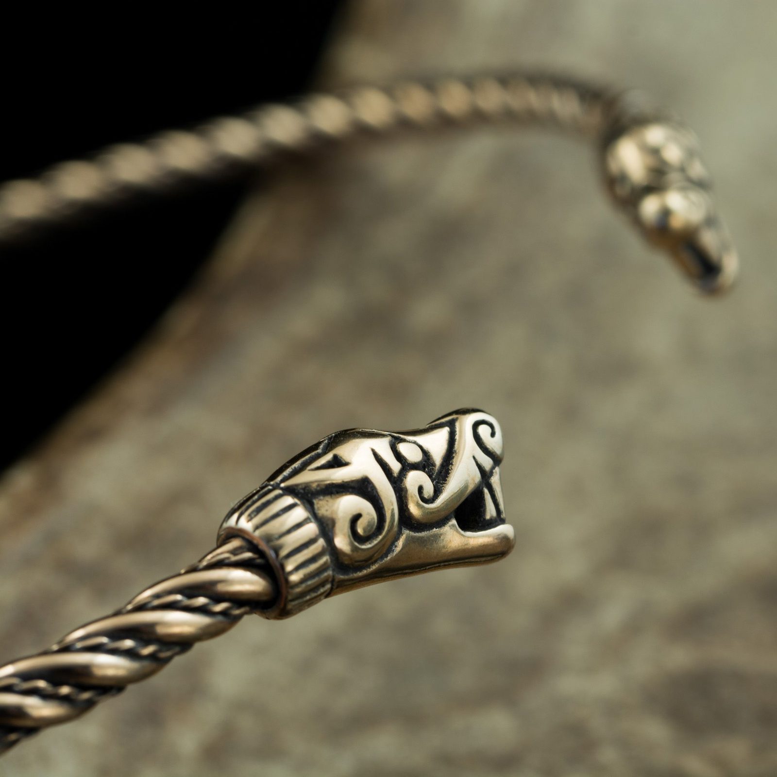 BEAST from GOTLAND, viking torques - bronze Wulflund