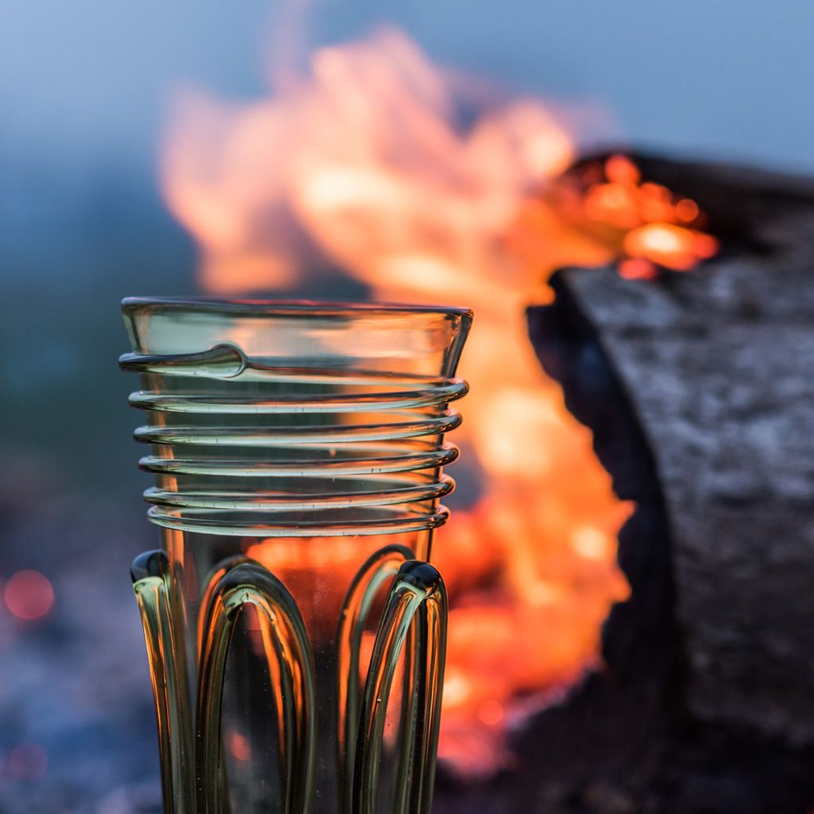 VIKING GLASS CUP, Birka - replica Drakkaria historical glass
