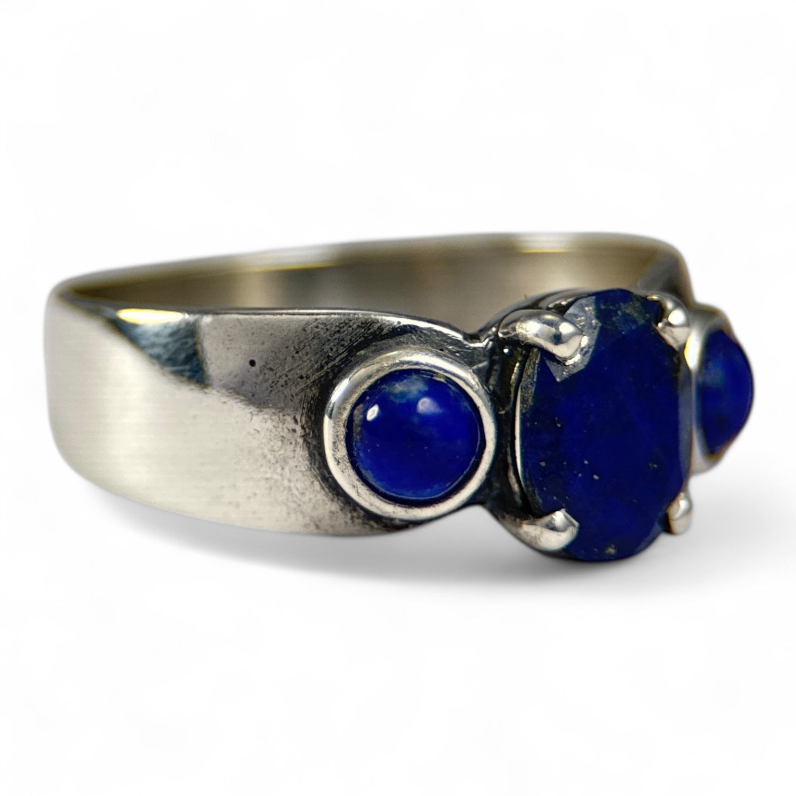 Bague En Argent 925 Et Pierres Naturelles - Agate, Lapis-lazuli, œil De Tigre, Cristal - Style Bohème Fait Main Pour Femme