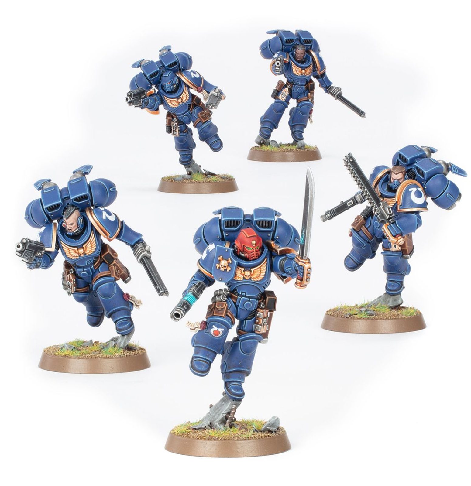 Games Workshop Warhammer 40k – Assault Intercessors X5 Primaris Space Marines (New On Sprues)