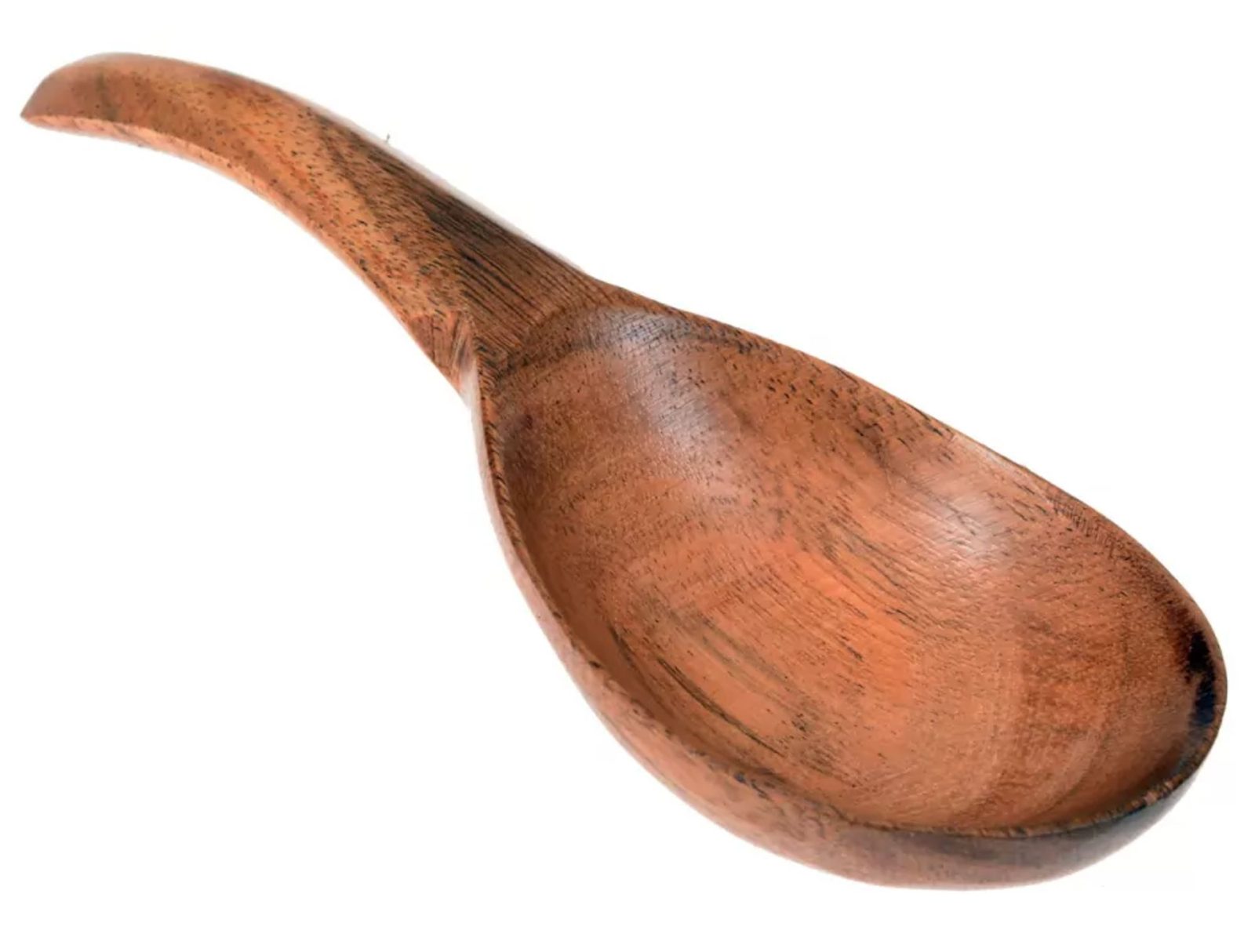 Grande Cuillère De Service En Bois De Myrte Noir – Sculptée à La Main – États-Unis