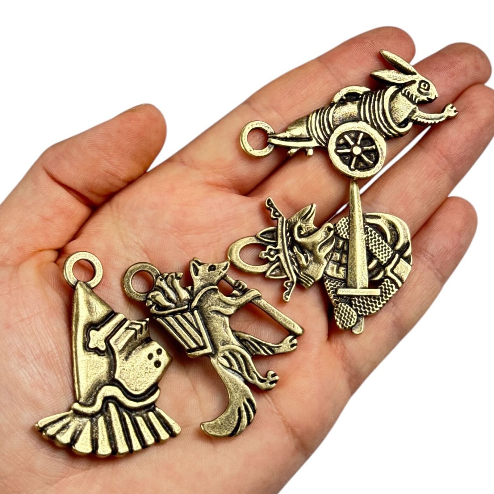 Fox with geese, a key chain, Kingdom Come: Deliverance II, zinc