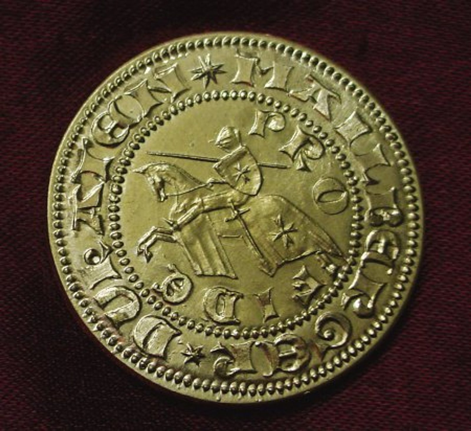 Mailberg Ducat, replica of a medieval coin medieval and renaissance