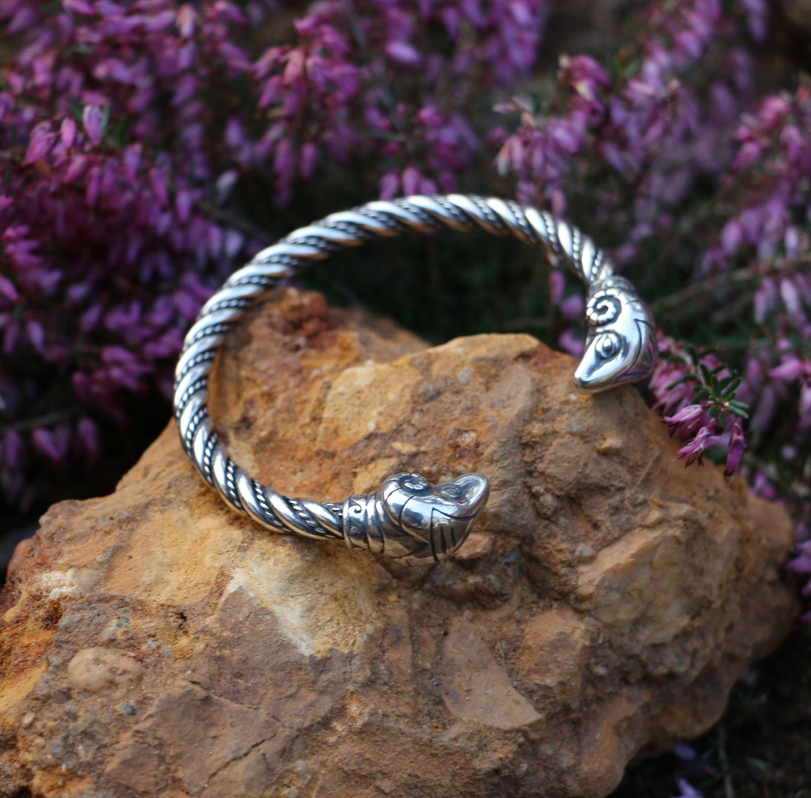 Bracelet Argent Massif Arthus-Bertrand - Tête De Bélier - Style Jonc