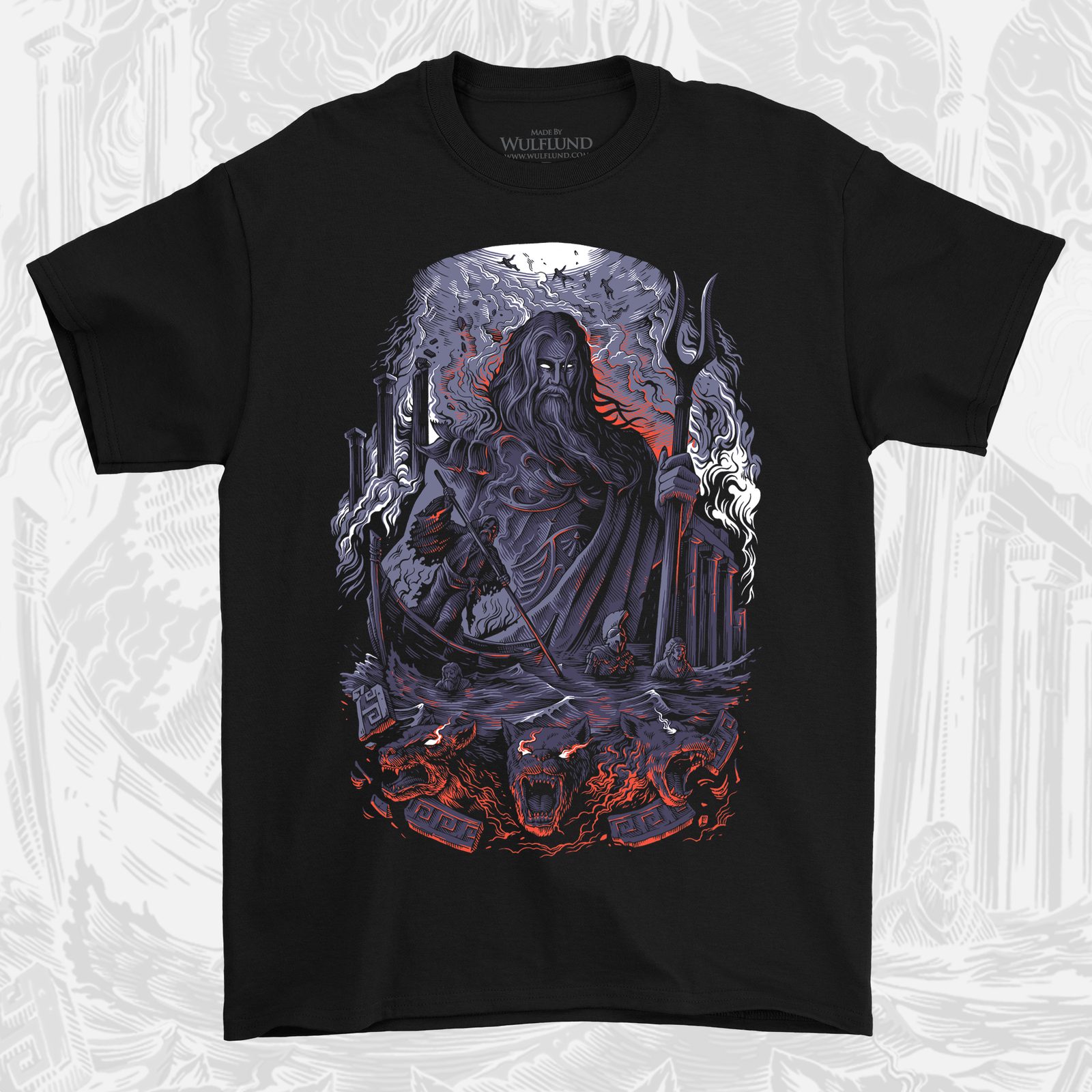 HADES, Greek Mythology Collection, men's T-Shirt colored Wulflund