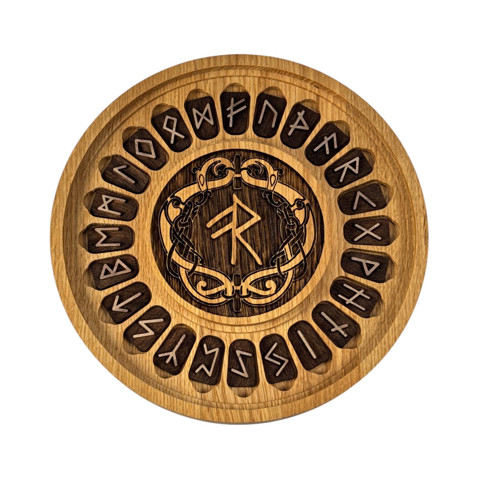 Valknut, FUTHARK rune set and gift box small, 21 cm Wulflund
