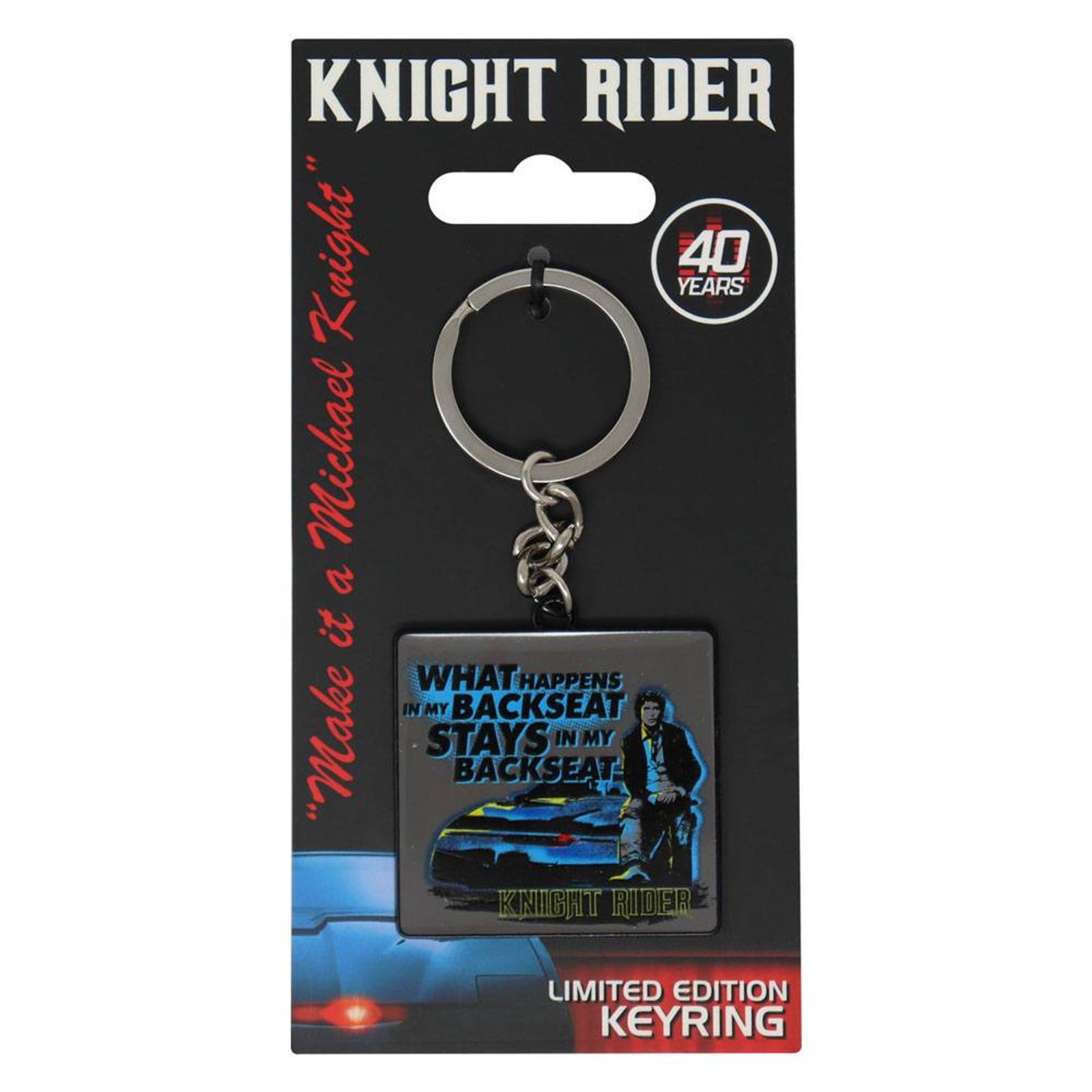 Knight Rider Metal Keychain 40th Anniversary Limited Edition Knight Rider Metal Keychain 40th Anniversary Limited Edition