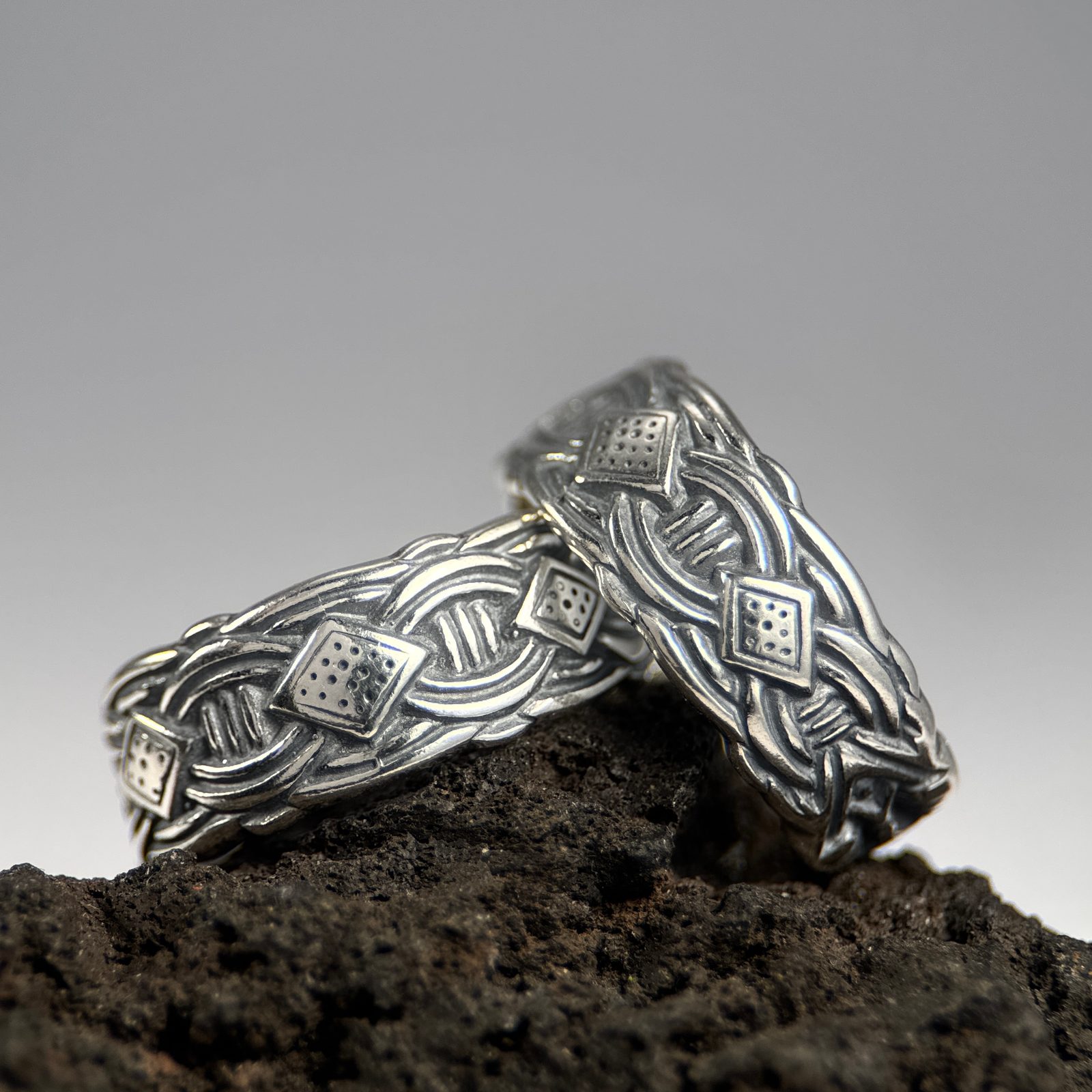 VIKING RING adjustable, Borre style, silver 925/1000 Wulflund