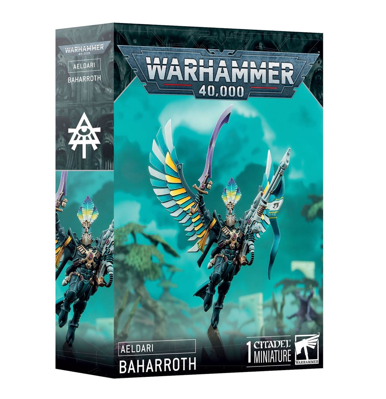 Games Workshop Aeldari Phoenix Lord Baharroth – 2024 Version, Warhammer 40K, Unassembled Miniature