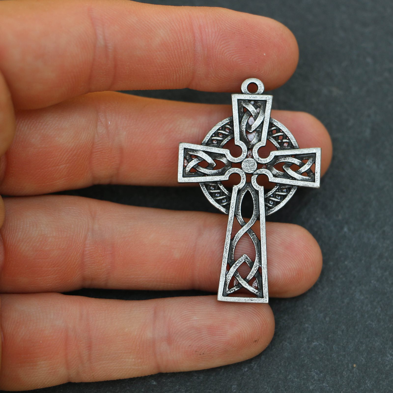 CELTIC CROSS AMULET, zinc alloy Wulflund
