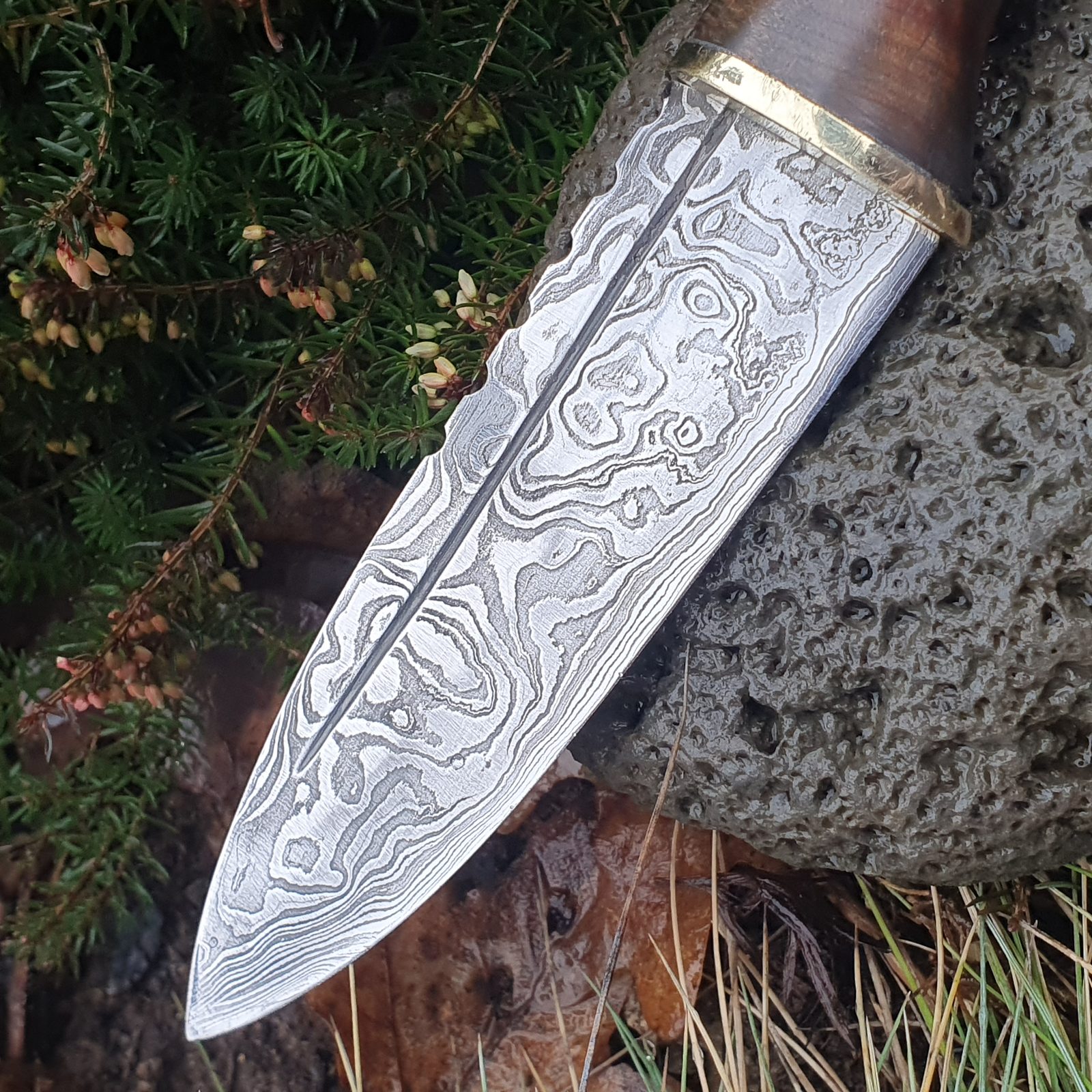 Sgian Dubh Scottish Knife With Antler Wulflund