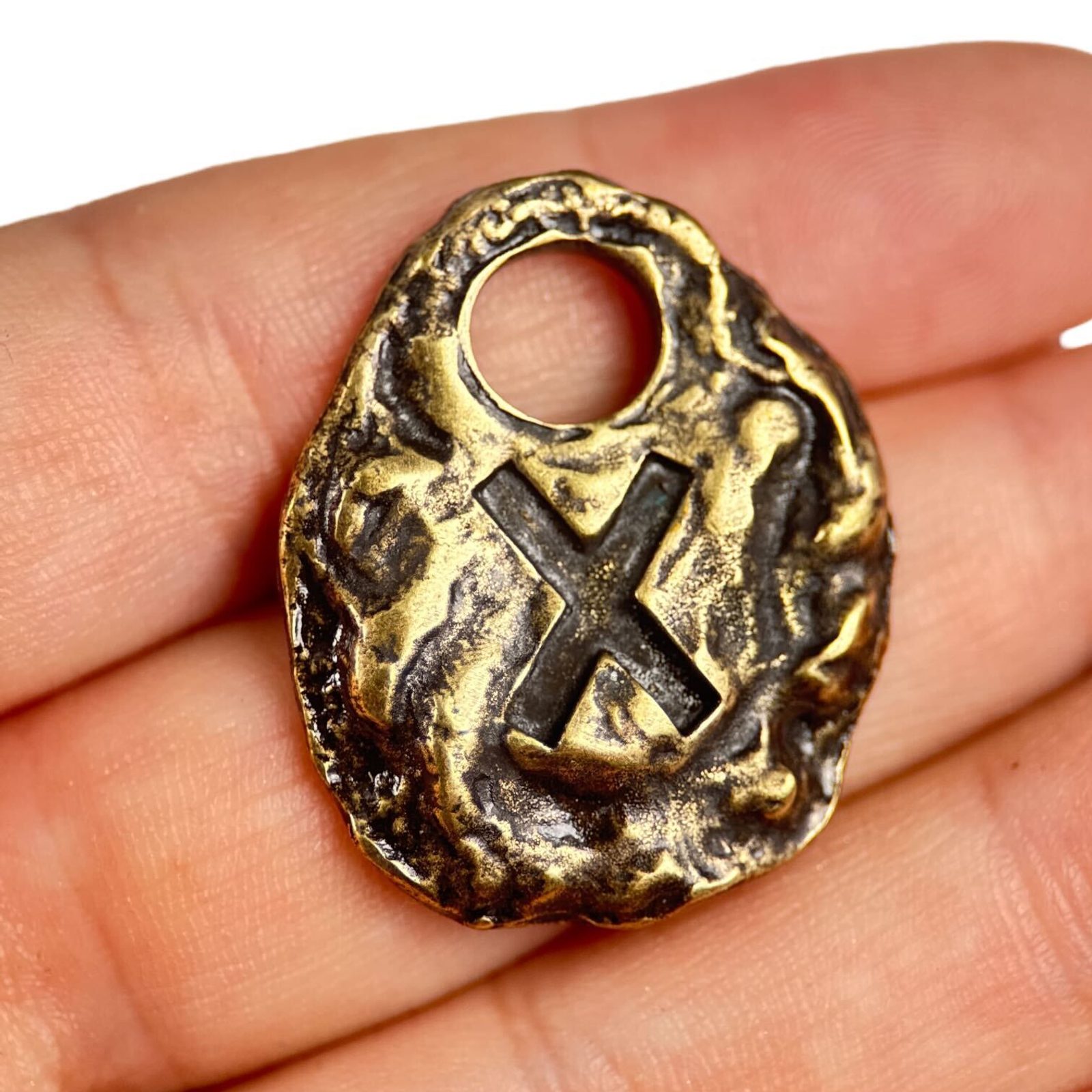 Gobo Rune GEBO - rune, old brass Wulflund