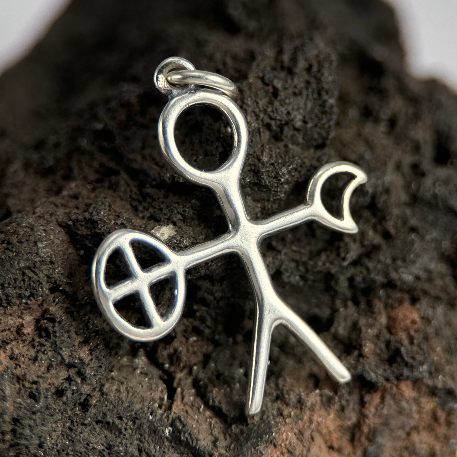 NOAIDI - Sami Shaman, pendant, silver 925 Wulflund