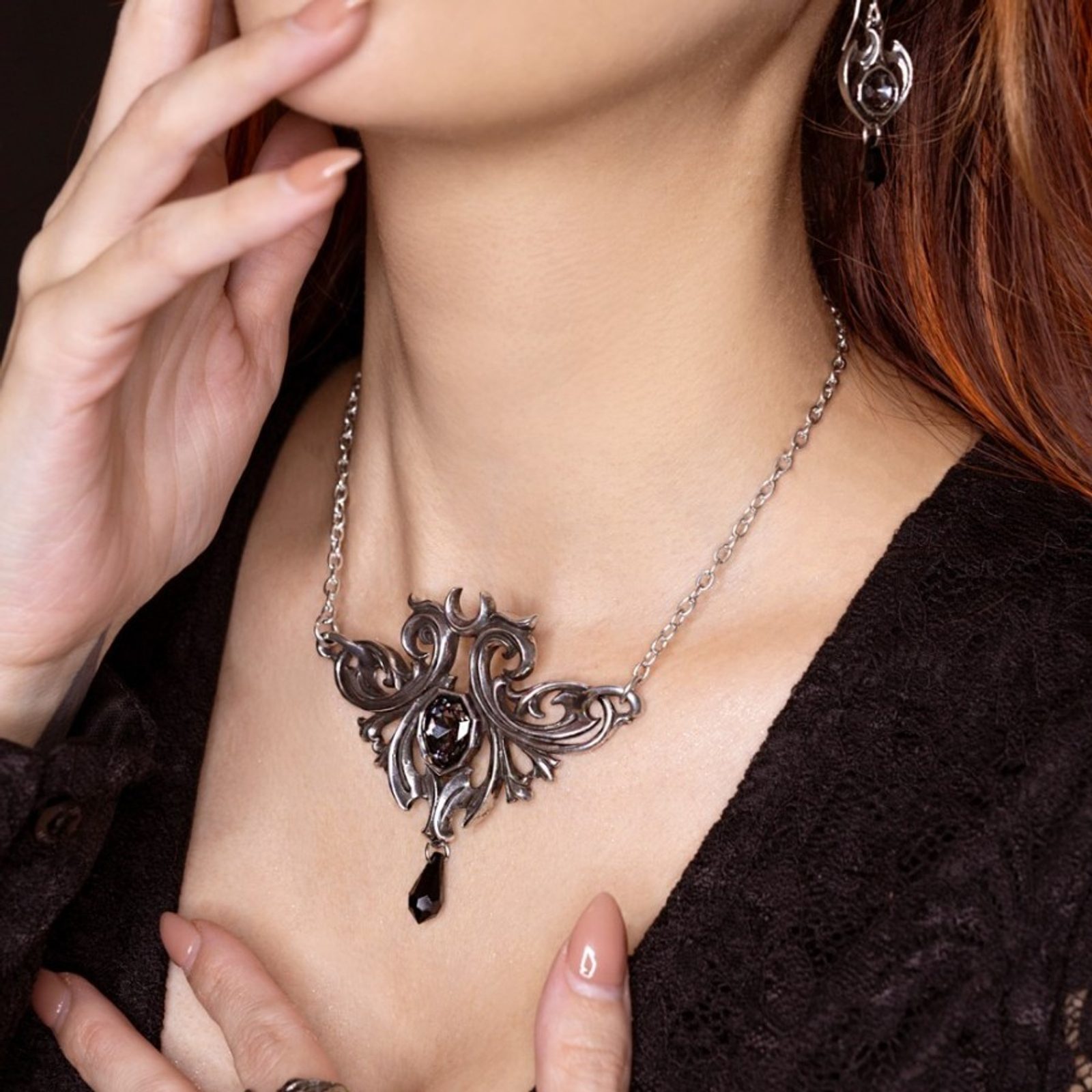 Midnight Memorial, necklace, Alchemy Gothic Wulflund