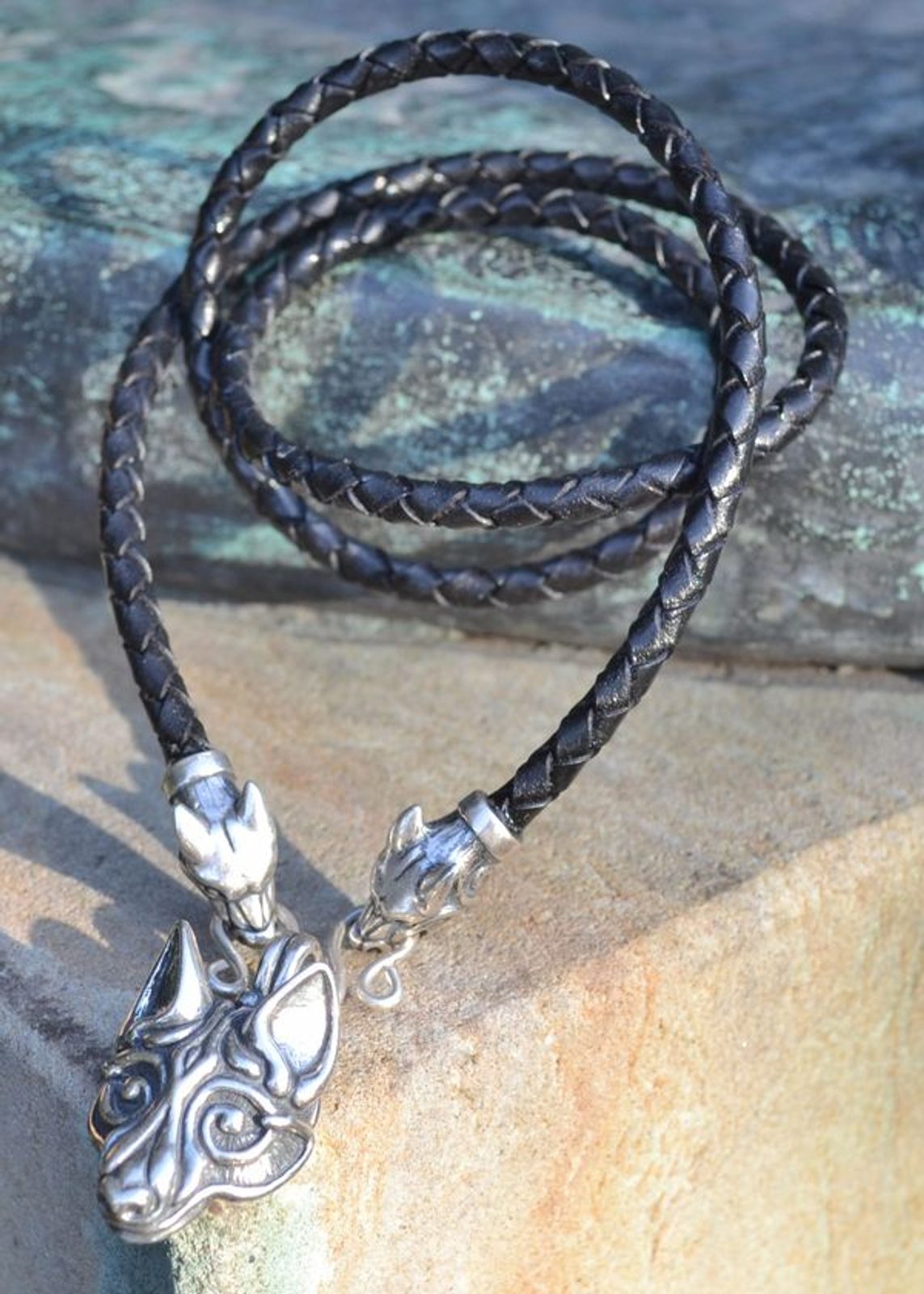 Necklace wolf sale