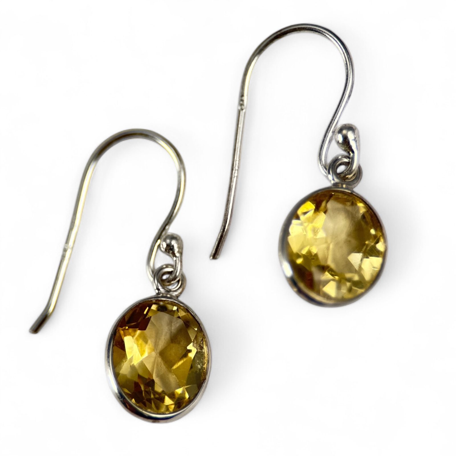 HELIOS, silver earrings, citrine, Ag 925/1000 Wulflund