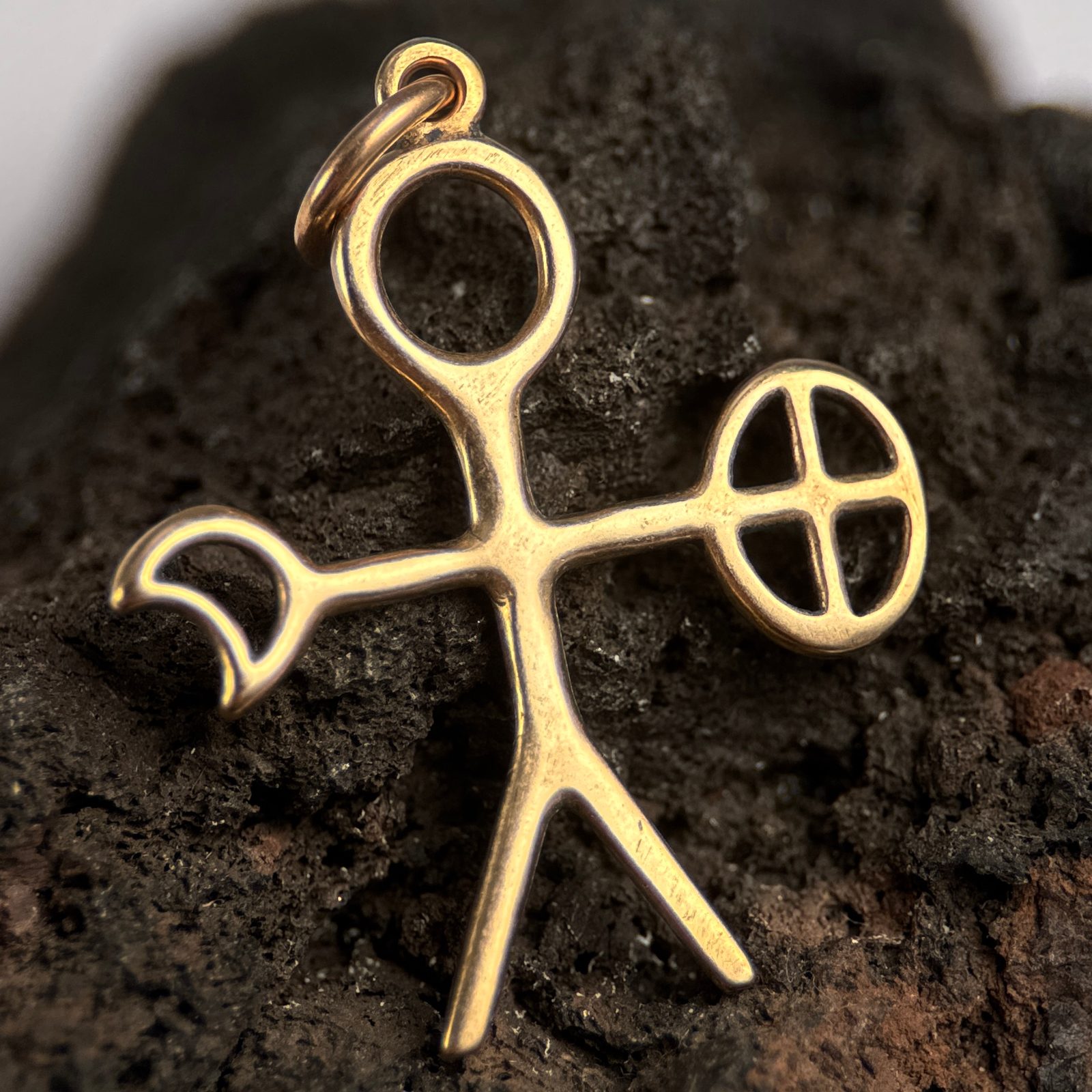 NOAIDI - Sami Shaman, pendant, bronze Wulflund