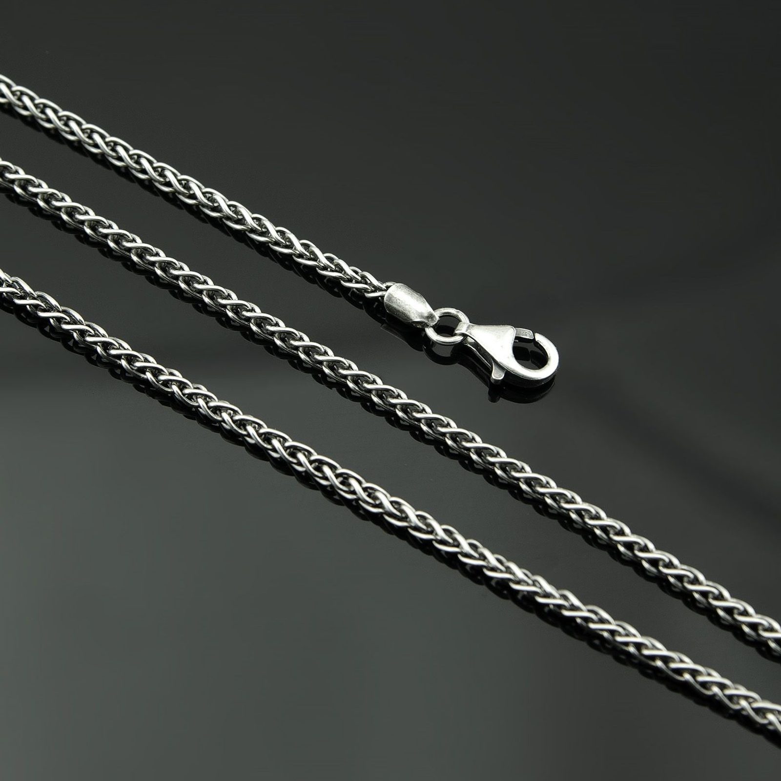 Chaîne De Cou En Argent - Longueur 50 Cm - Unisexe - Neuf Sans Emballage