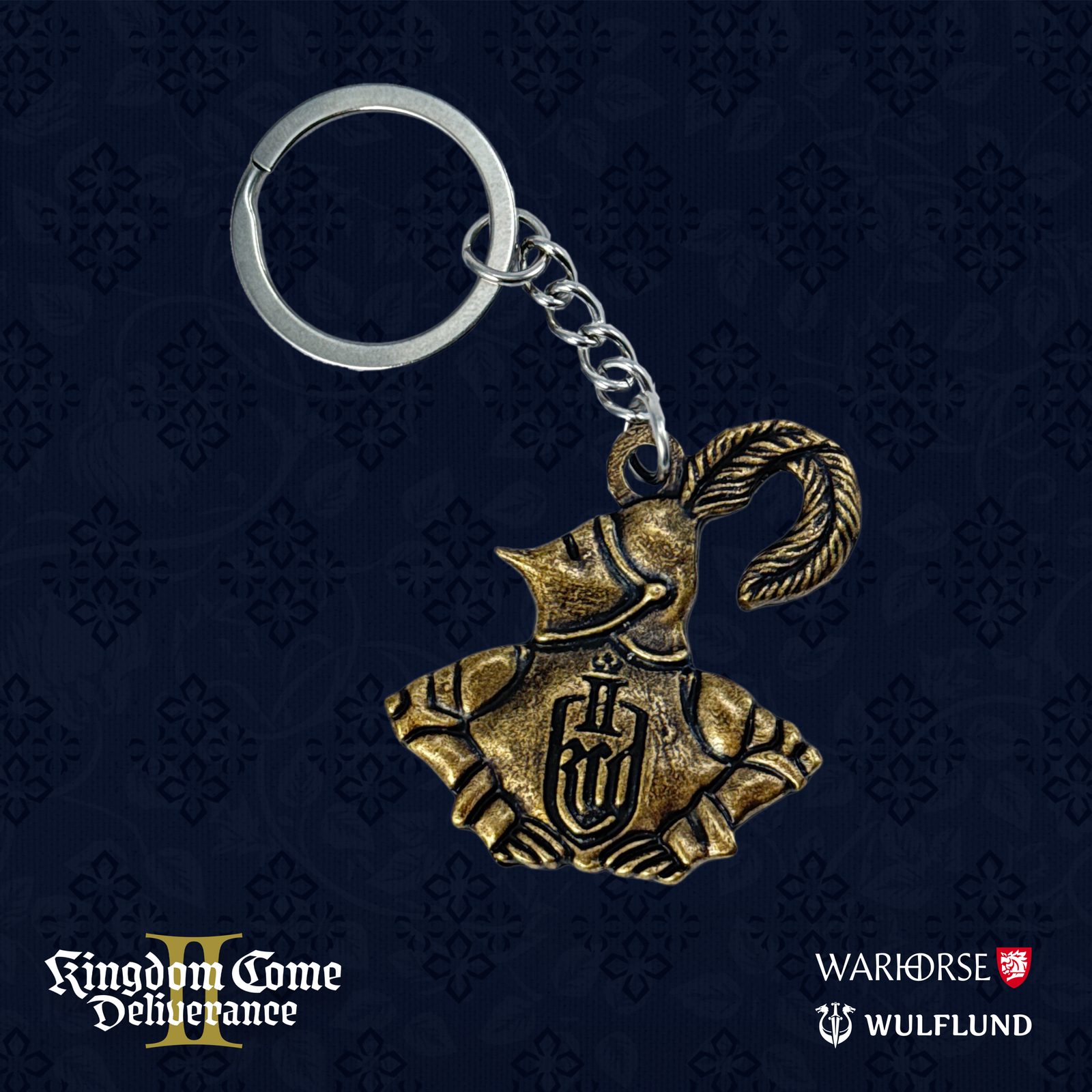 Kingdom Come: Deliverance 2, Knight, zinc alloy keychain Wulflund