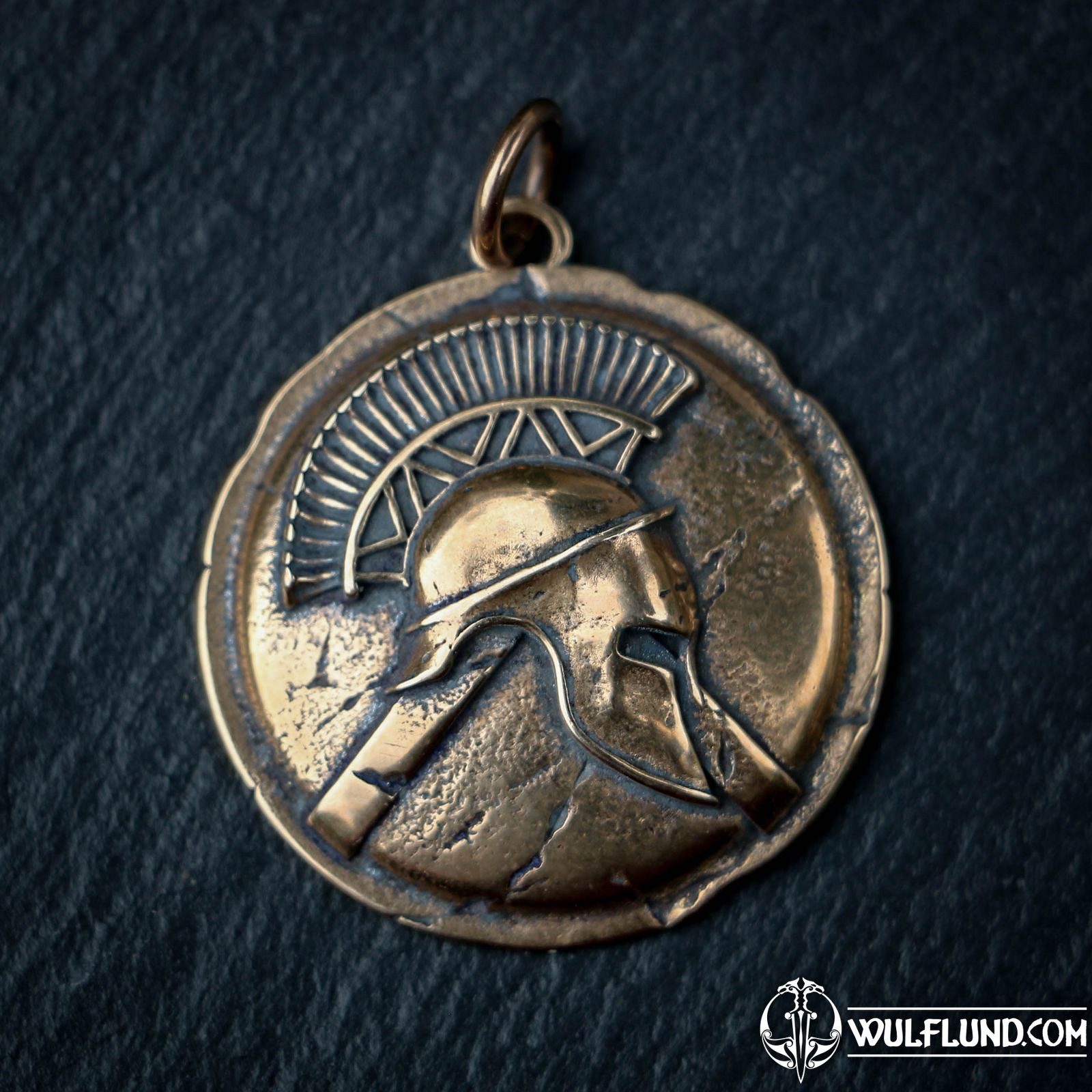 SPARTA Spartan warrior pendant bronze Drakkaria Pendants Bronze jewellery Jewellery Wulflund
