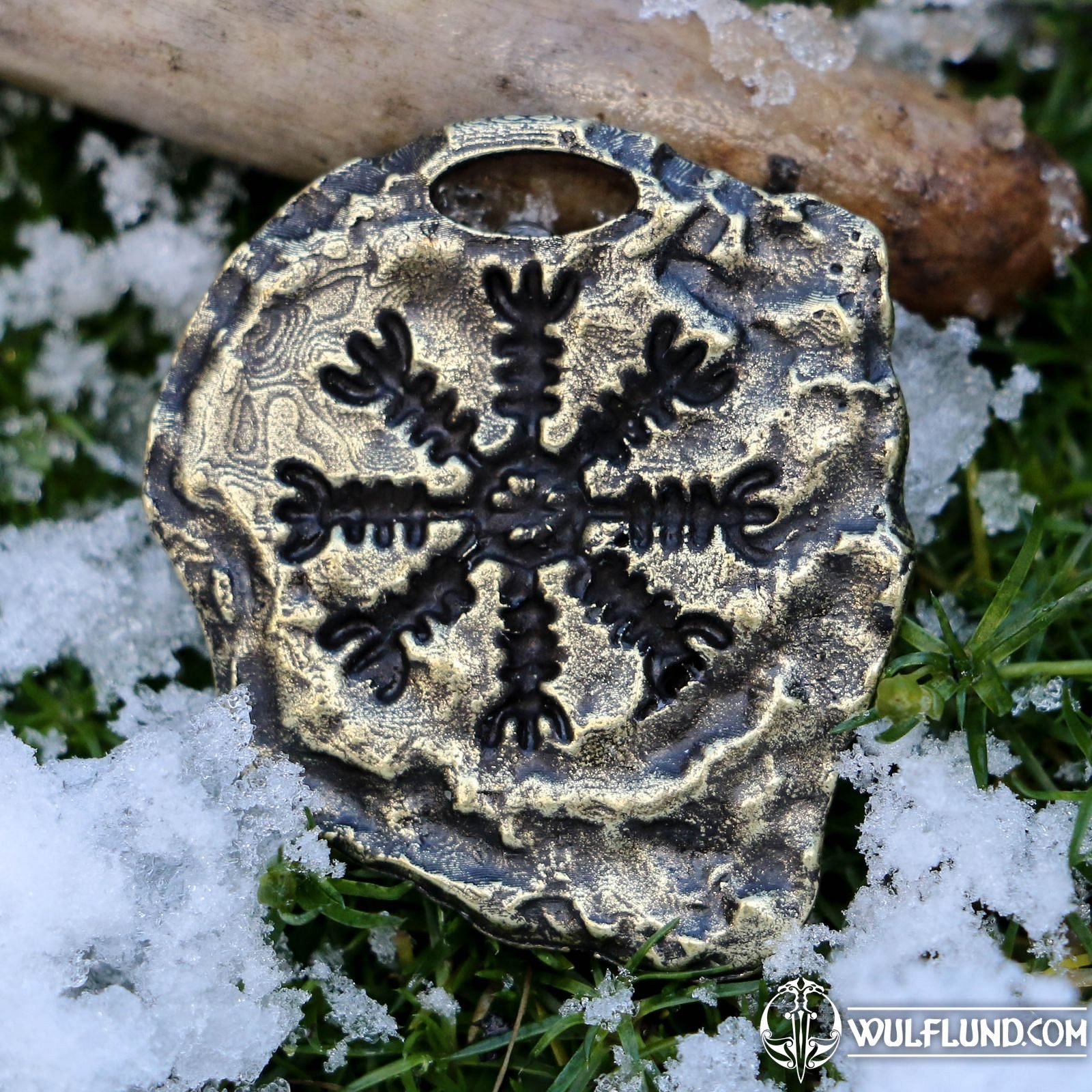 Collier pendentif croix troll viking amulette moyenne