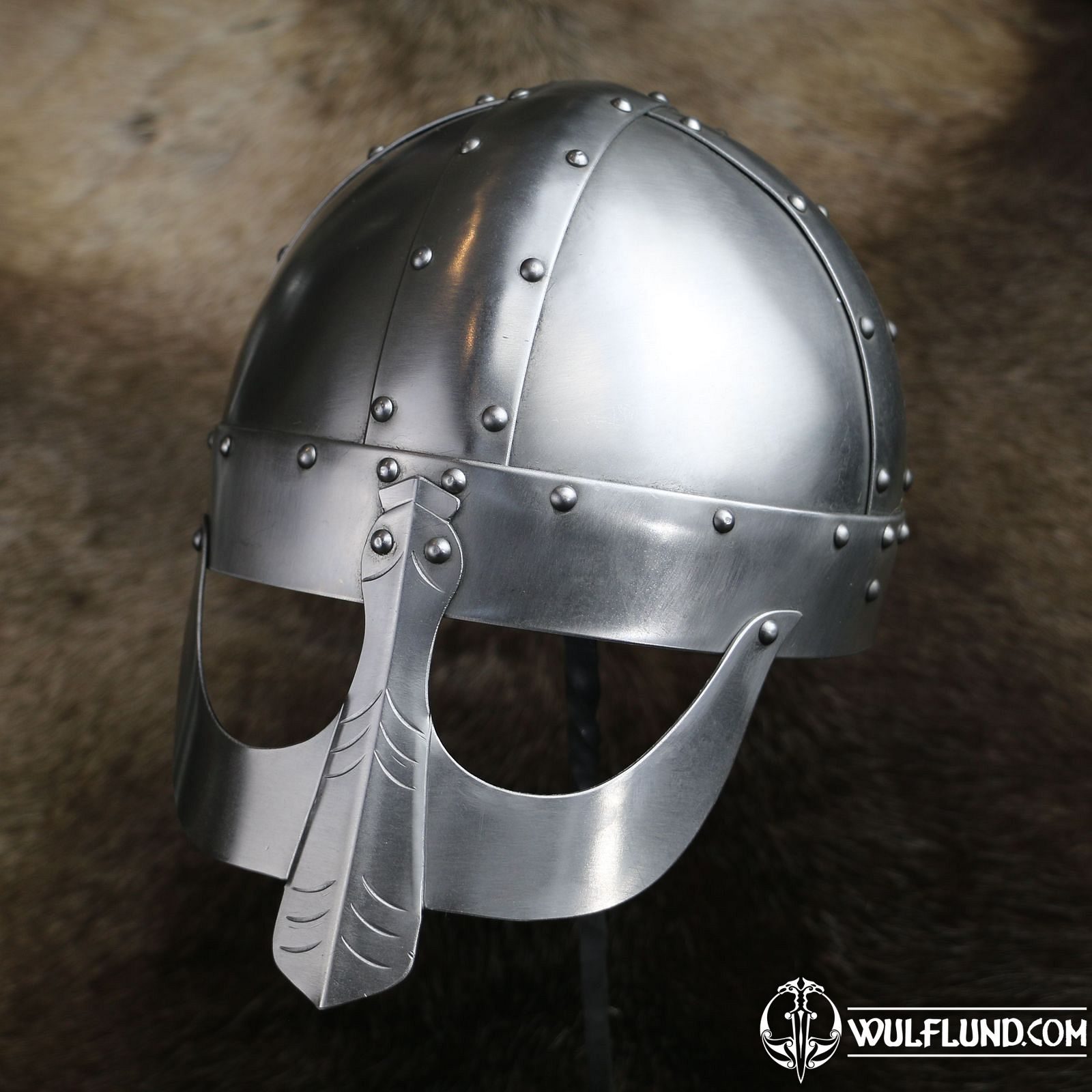 Widmann Casque Viking Adulte Avec Fausses Cornes Et Fourrure Blanche – Doré, Idéal Carnaval, Déguisement Fête & Cosplay