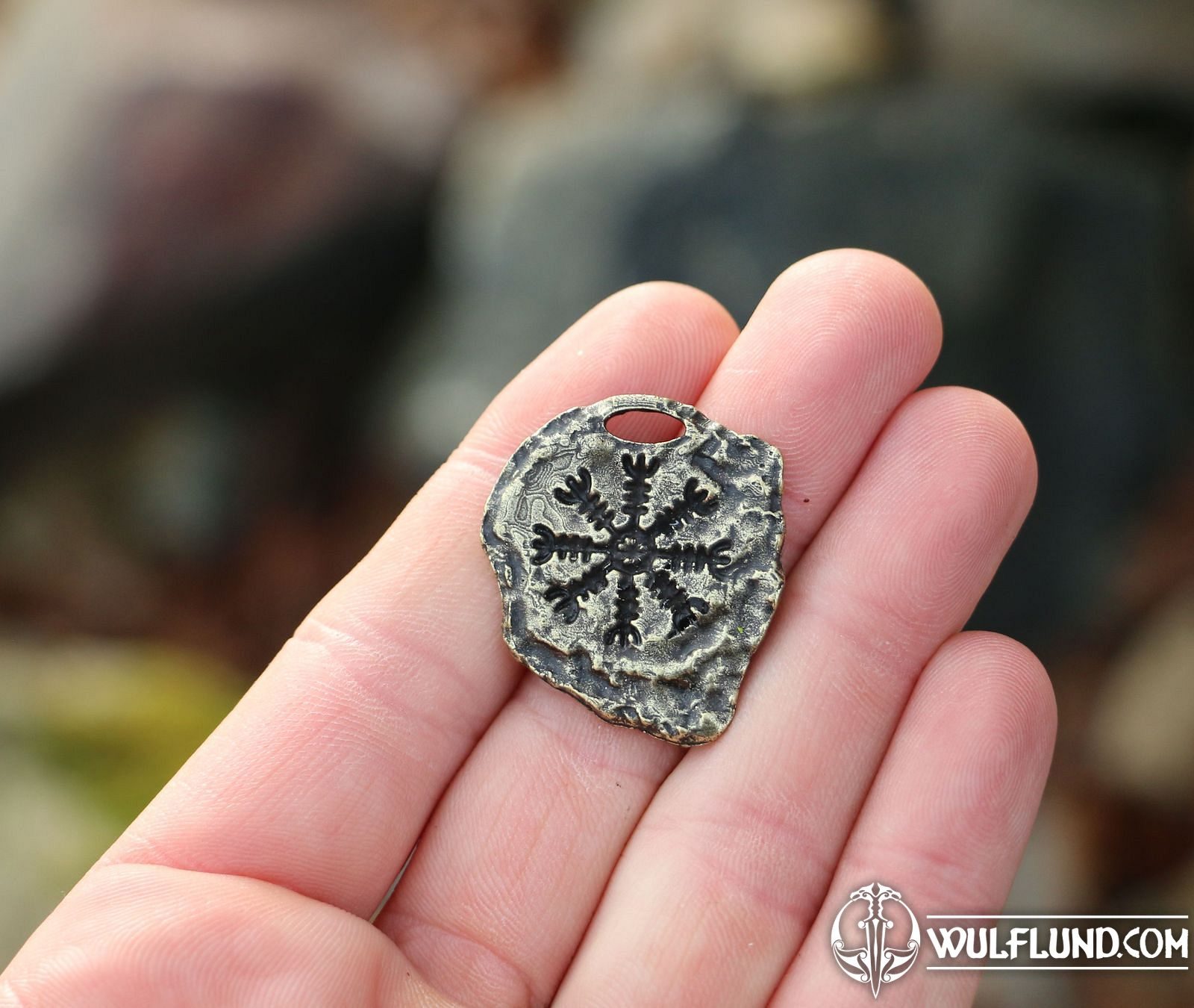 Pendentif Croix Viking En Fer Forgé Noir – Collier Amulette Homme Médiéval