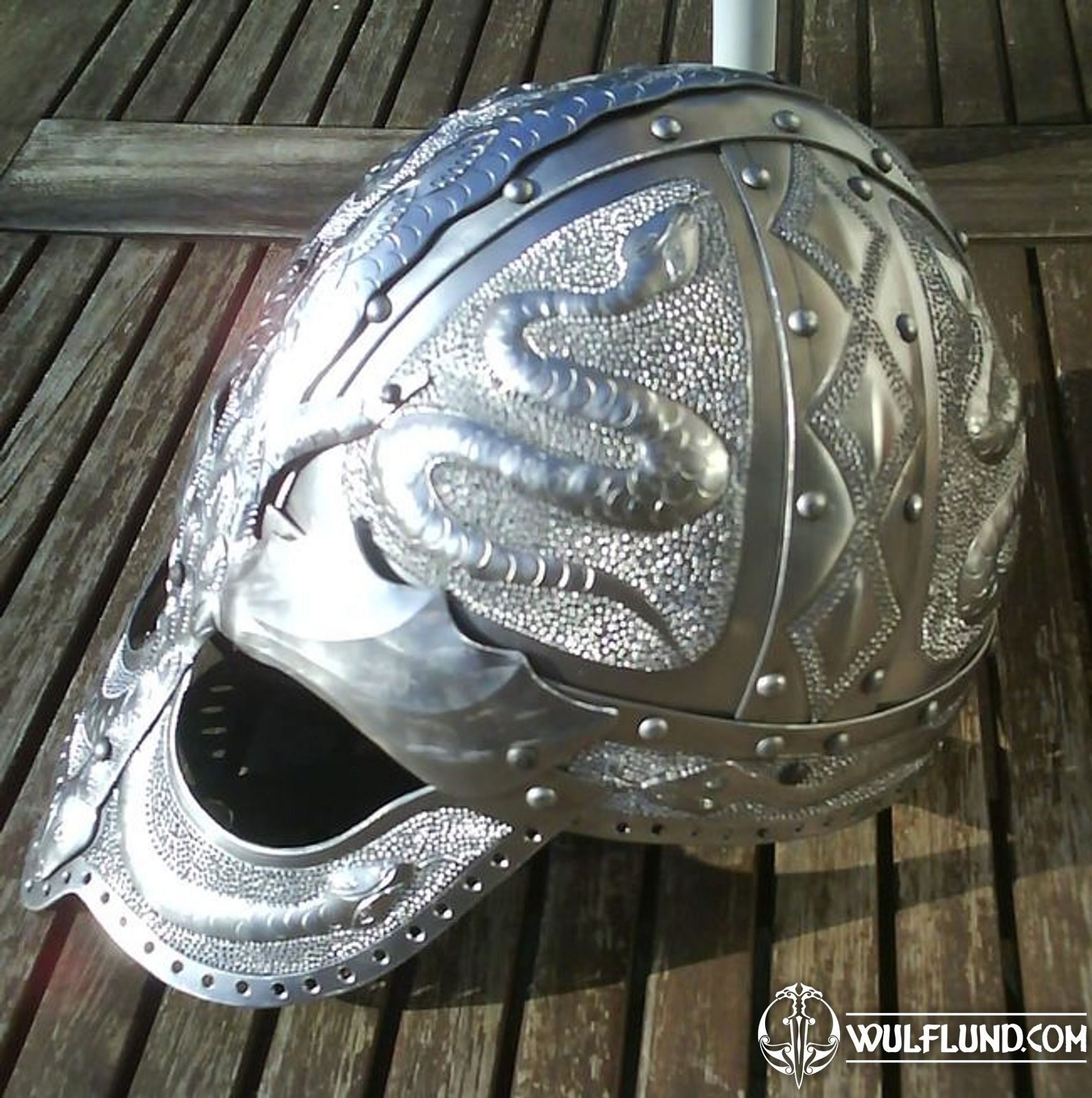 SLEIPNIR a luxurious Viking helmet Viking Helmets Helmets Armour Wulflund