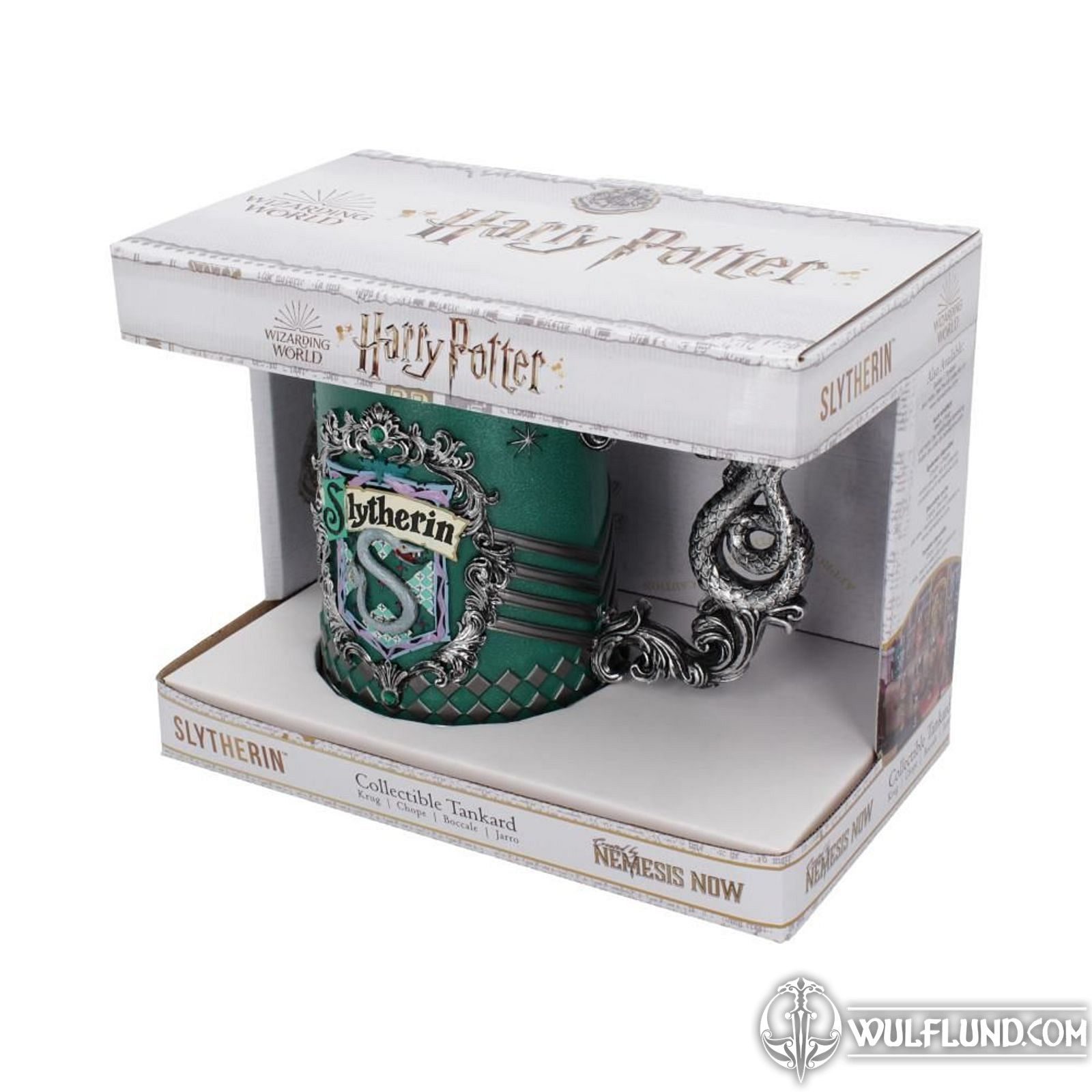 Harry Potter Slytherin Collectible Tankard 15.5cm Harry Potter Films and Games Home decor Wulflund